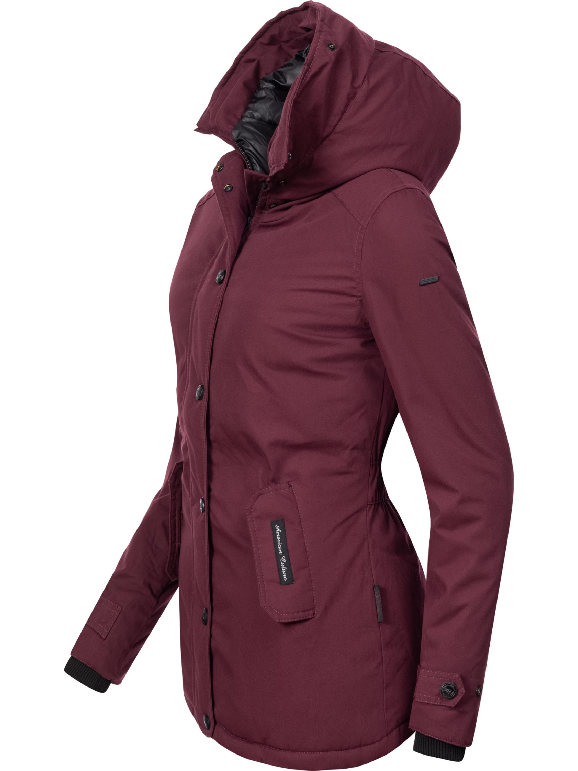 Winterparka mit Kapuze "Laura" Weinrot