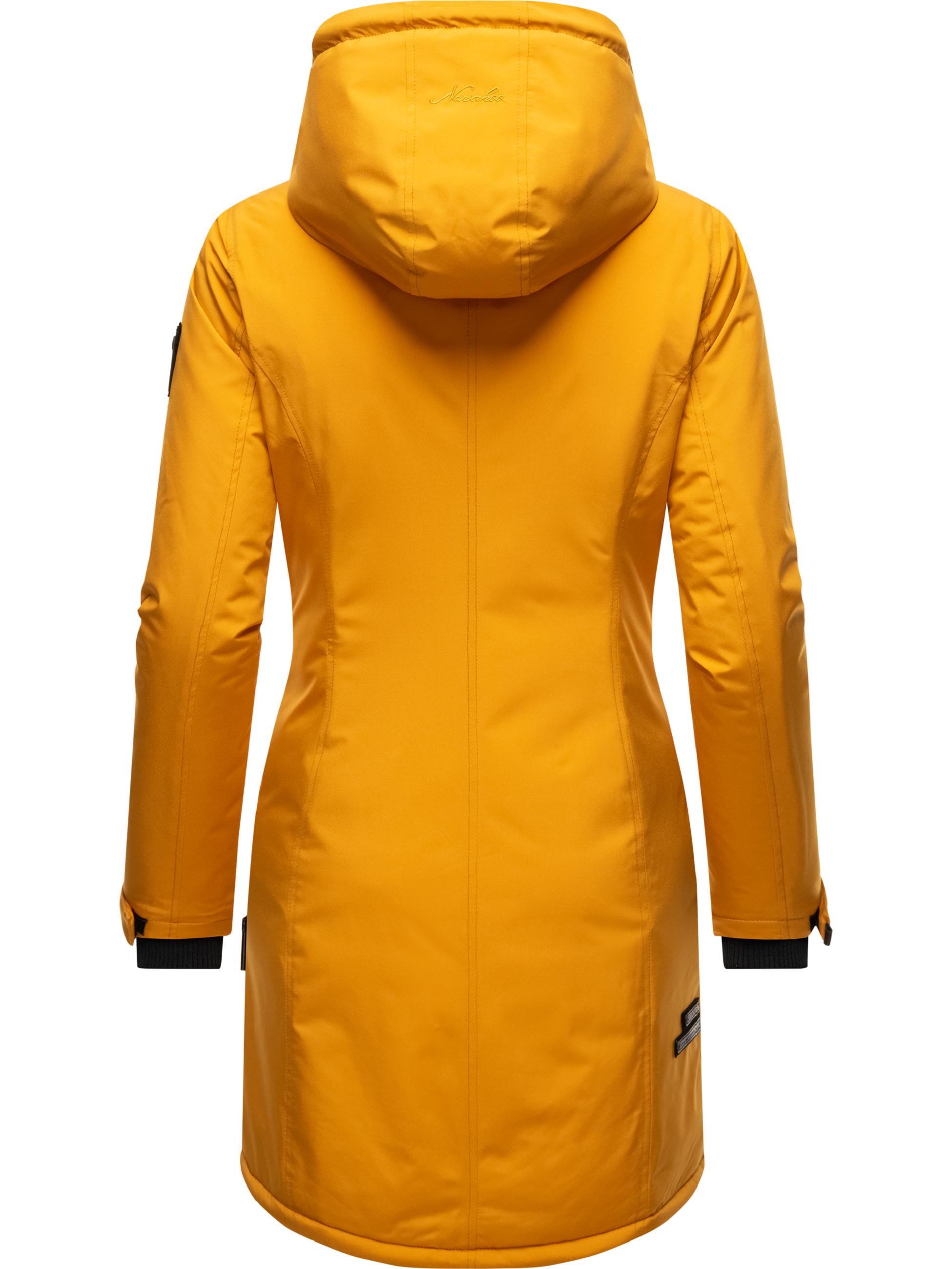 Warmer Kurzmantel mit Kapuze "Letiziaa" Yellow