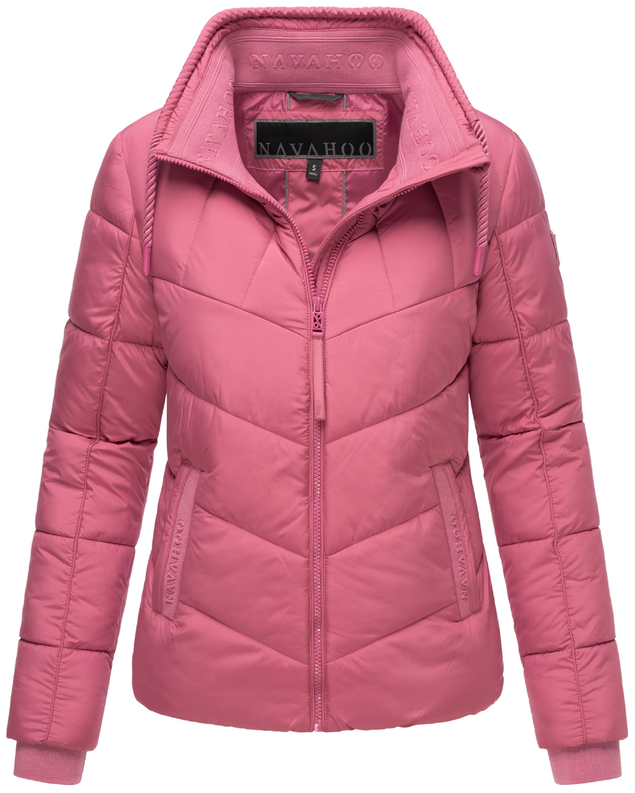 Steppjacke mit hohem Kragen "Liebesfee 14" Berry Rouge