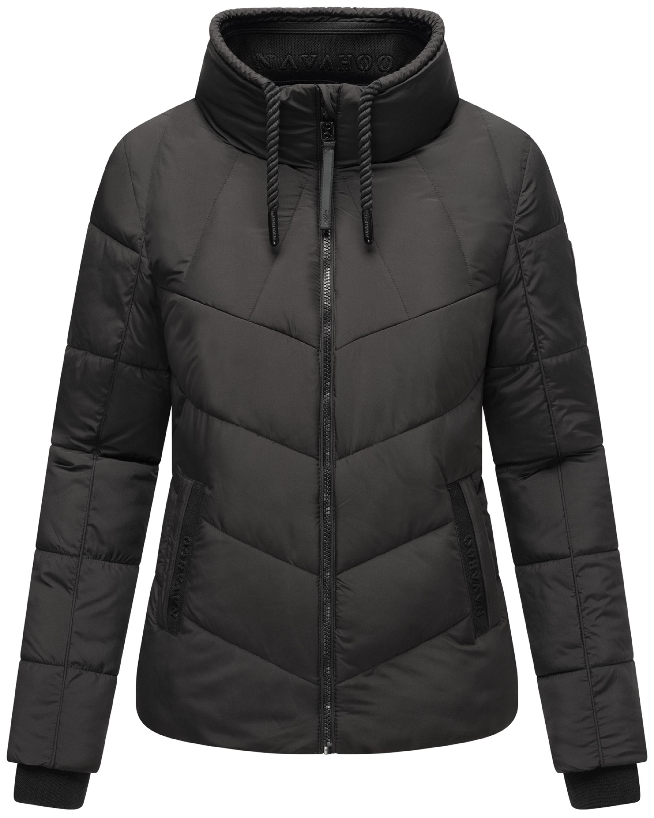 Steppjacke mit hohem Kragen "Liebesfee 14" Black