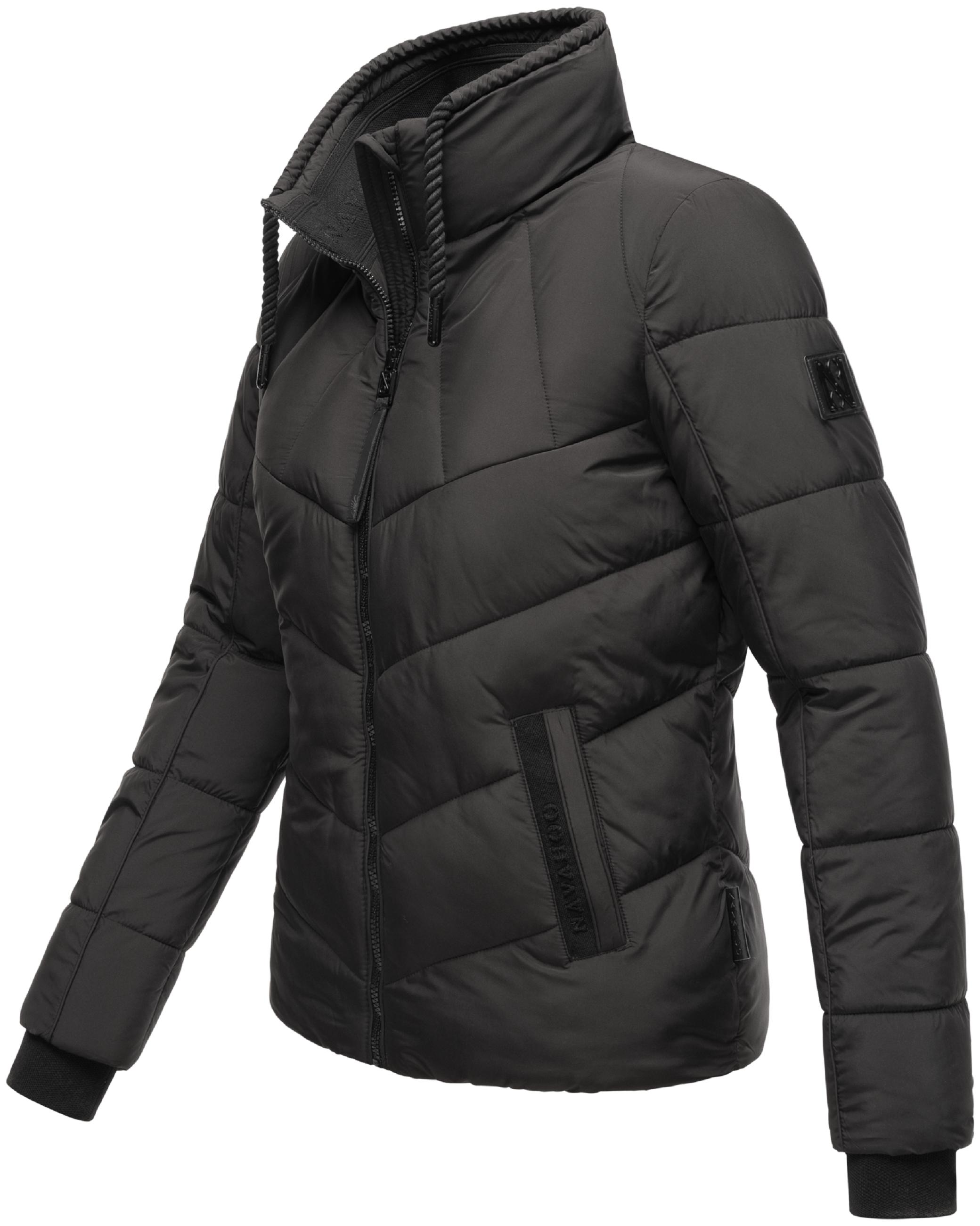 Steppjacke mit hohem Kragen "Liebesfee 14" Black