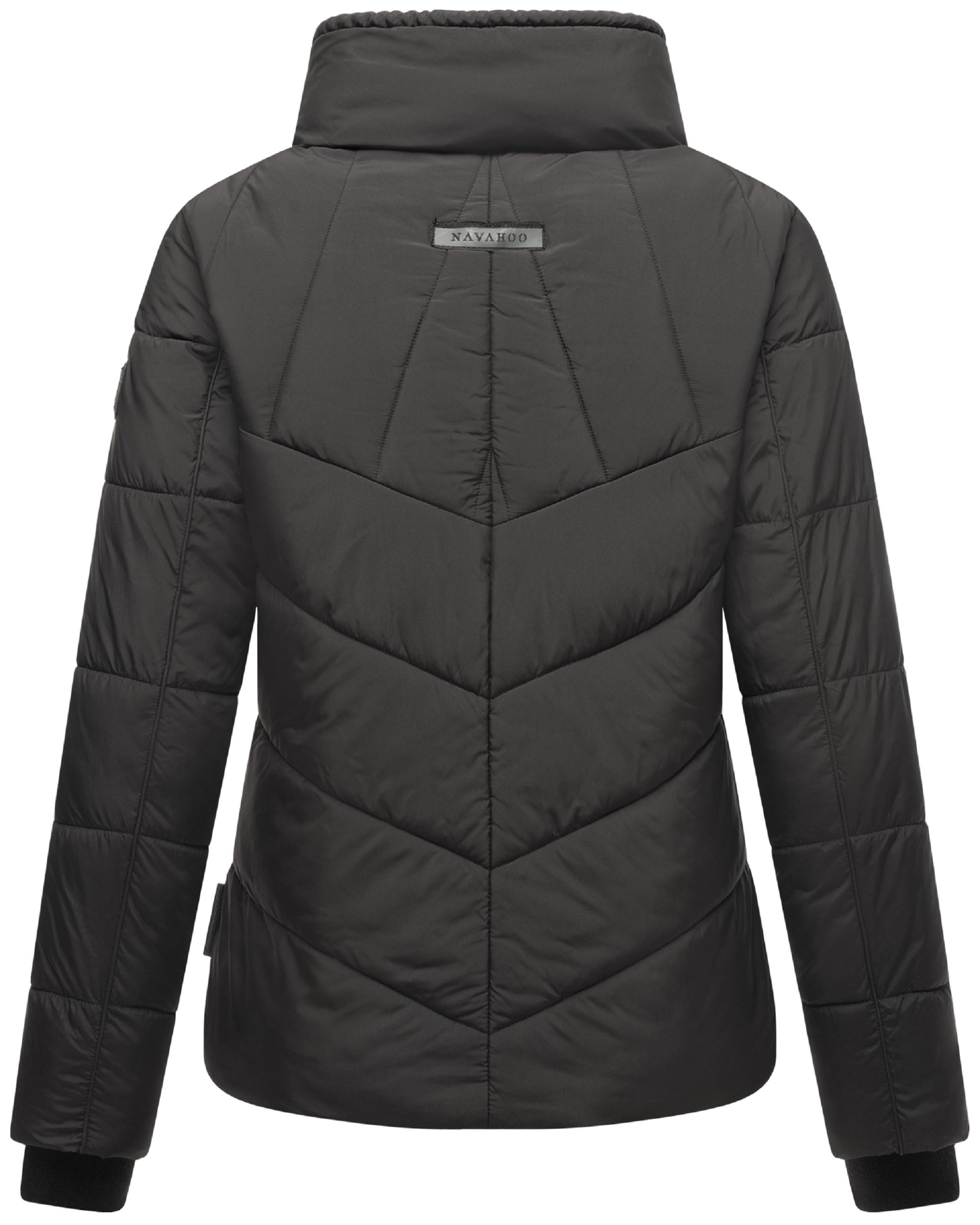 Steppjacke mit hohem Kragen "Liebesfee 14" Black