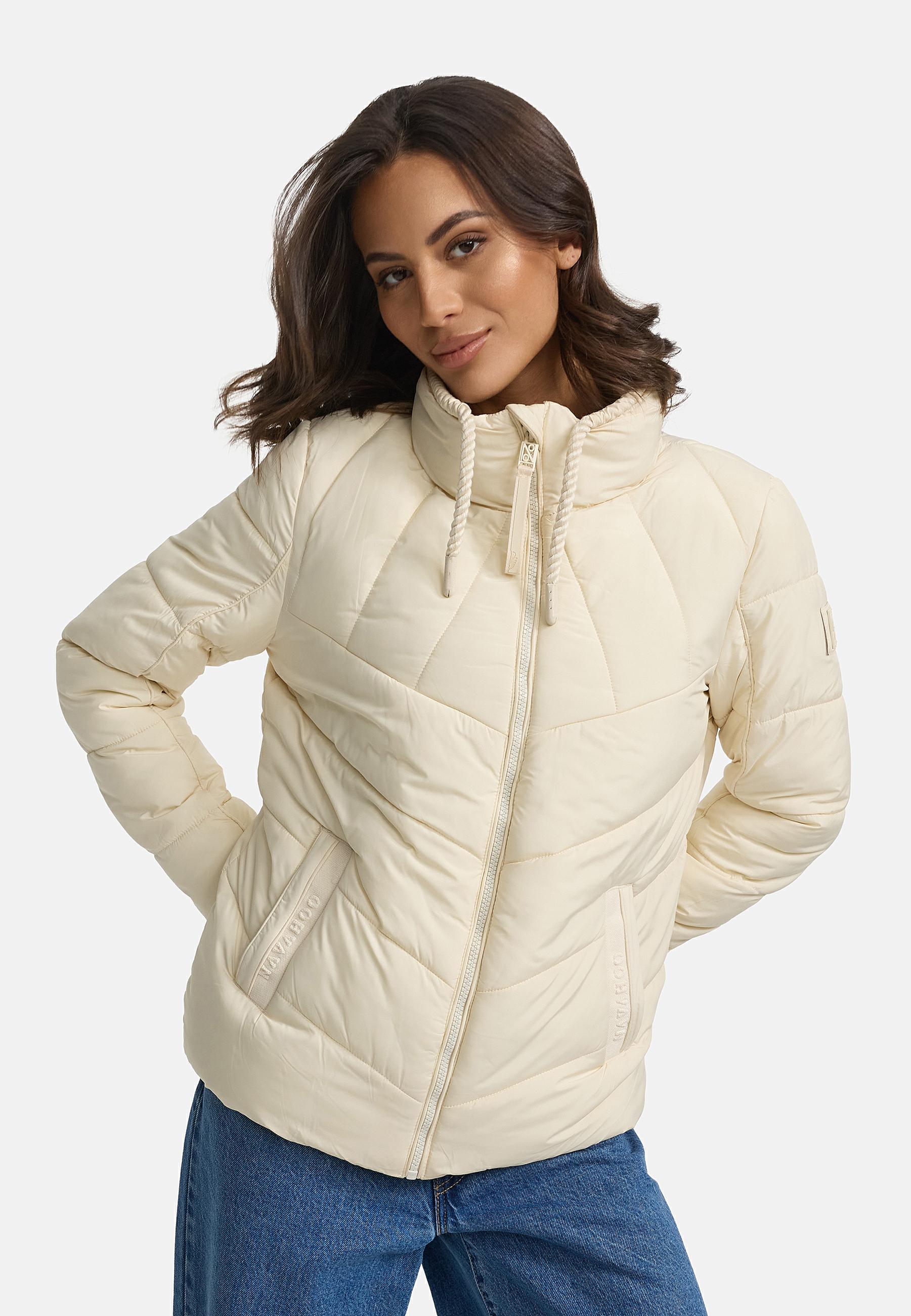 Steppjacke mit hohem Kragen "Liebesfee 14" Cream