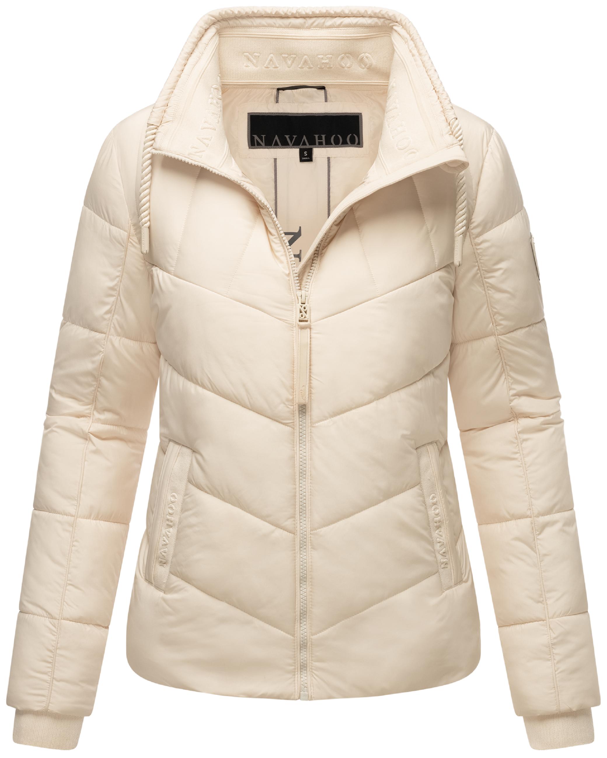 Steppjacke mit hohem Kragen "Liebesfee 14" Cream