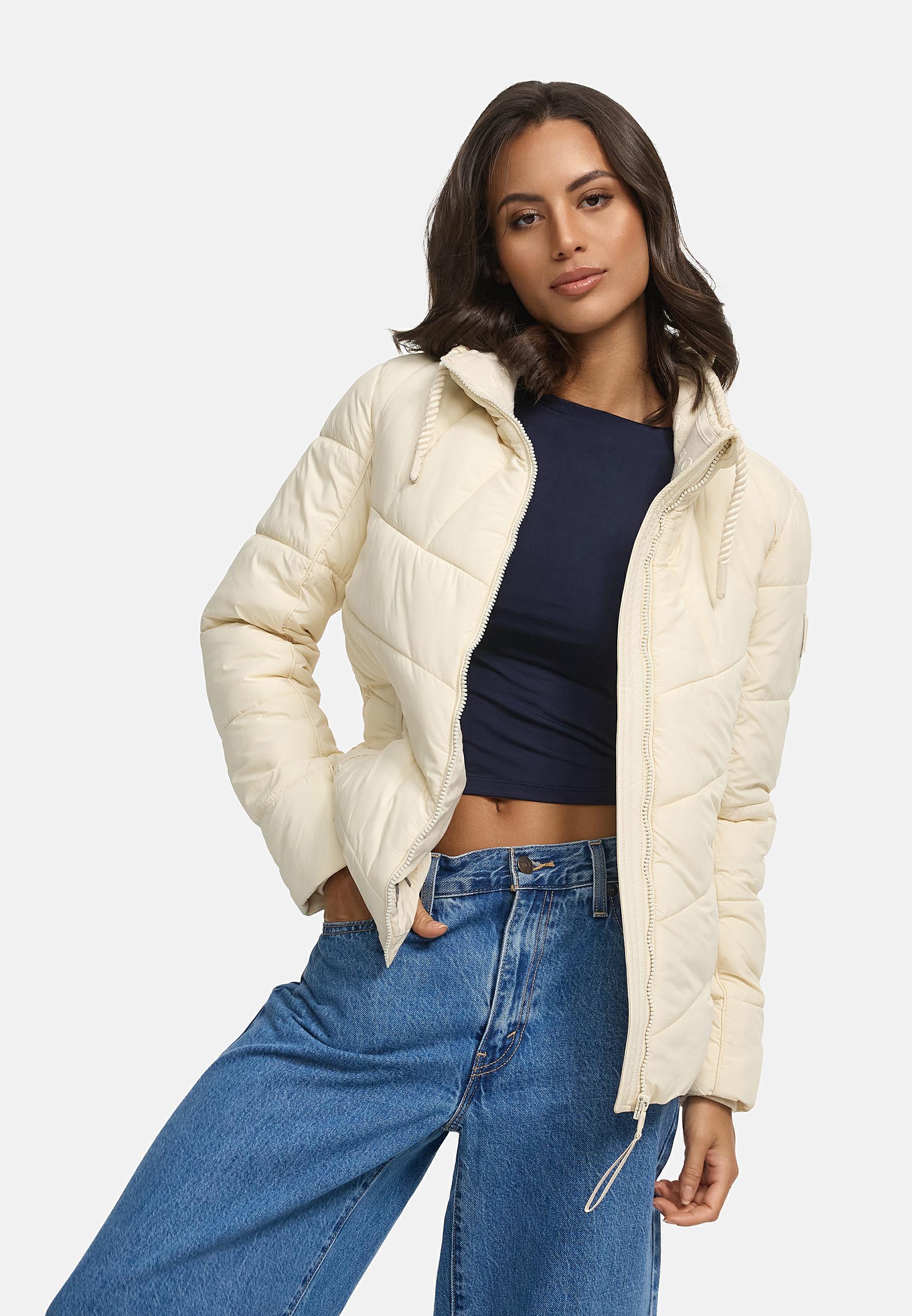 Steppjacke mit hohem Kragen "Liebesfee 14" Cream