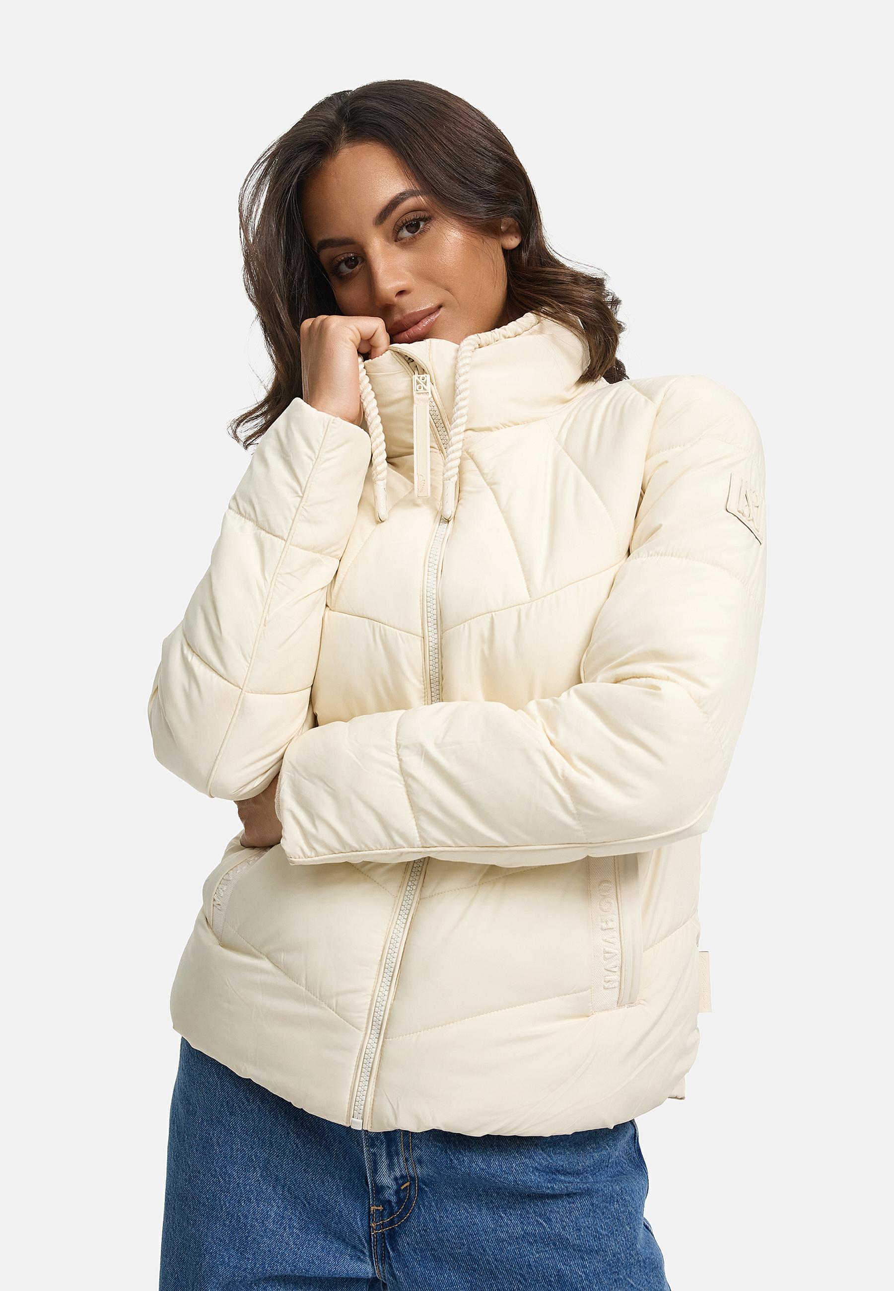 Steppjacke mit hohem Kragen "Liebesfee 14" Cream