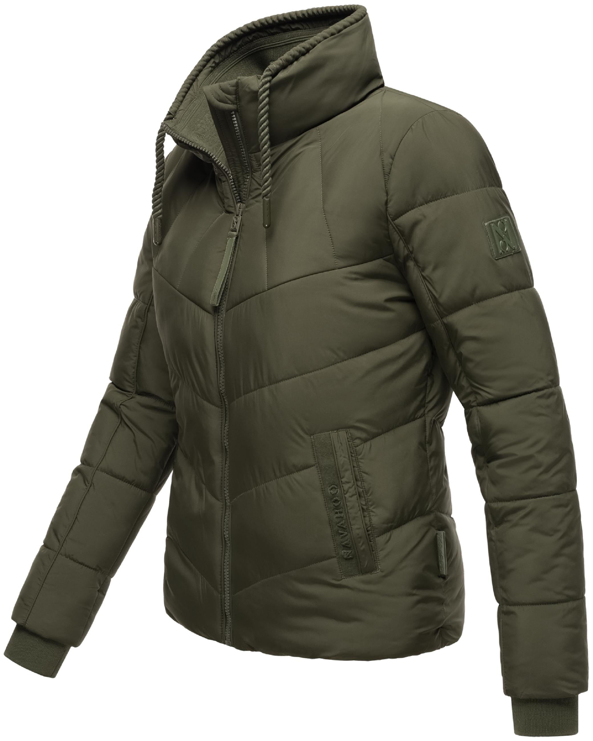 Steppjacke mit hohem Kragen "Liebesfee 14" Dark Olive