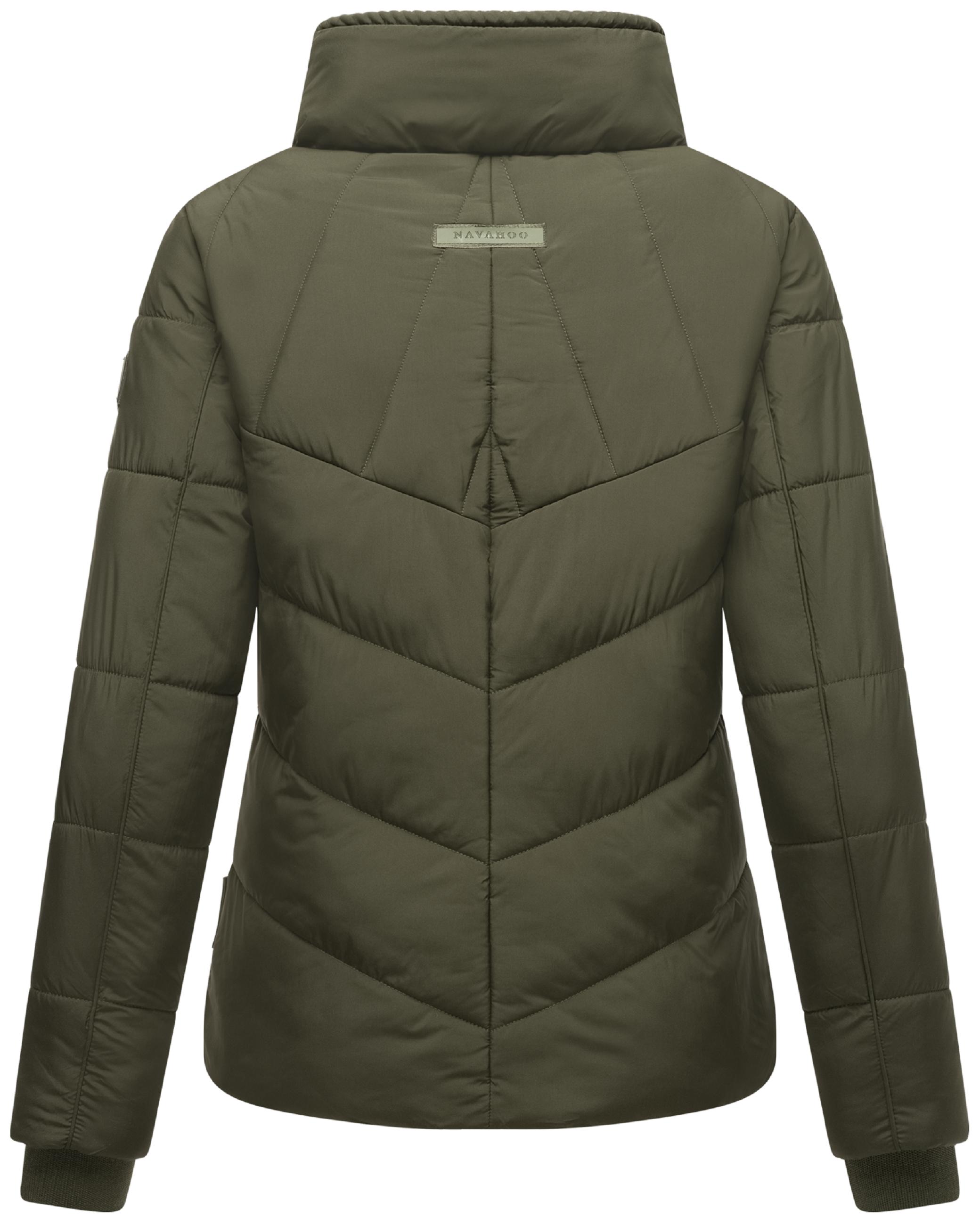 Steppjacke mit hohem Kragen "Liebesfee 14" Dark Olive