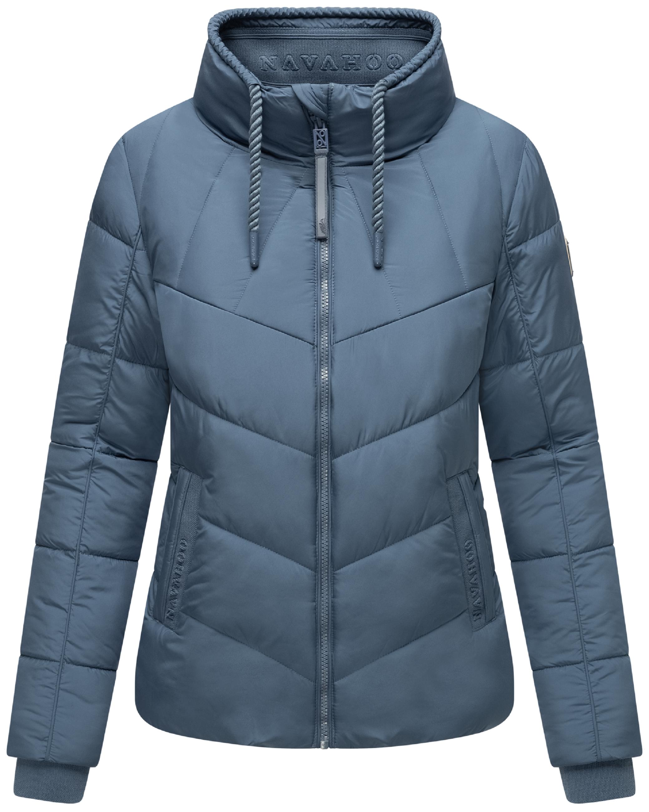 Steppjacke mit hohem Kragen "Liebesfee 14" Dusty Blue