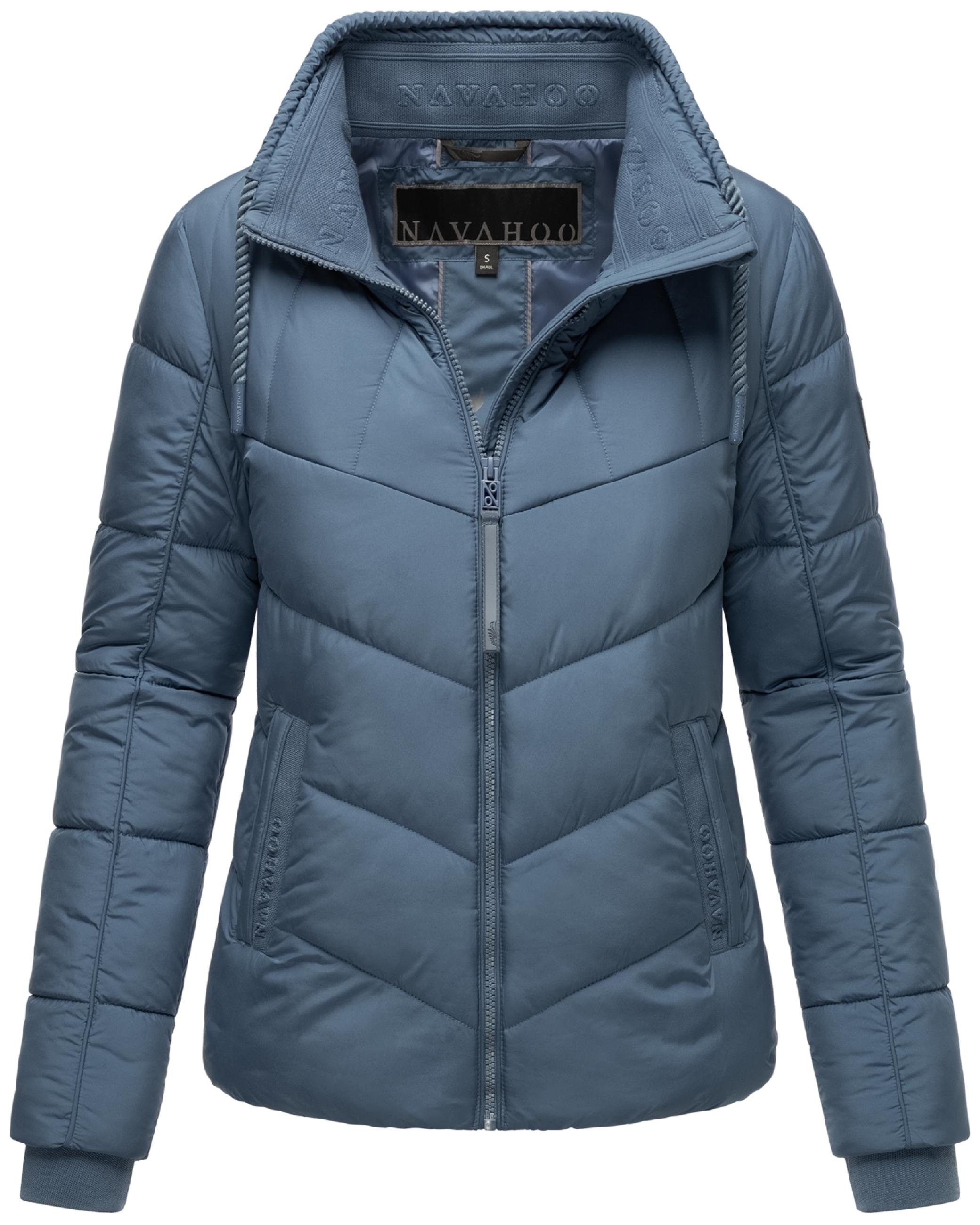 Steppjacke mit hohem Kragen "Liebesfee 14" Dusty Blue