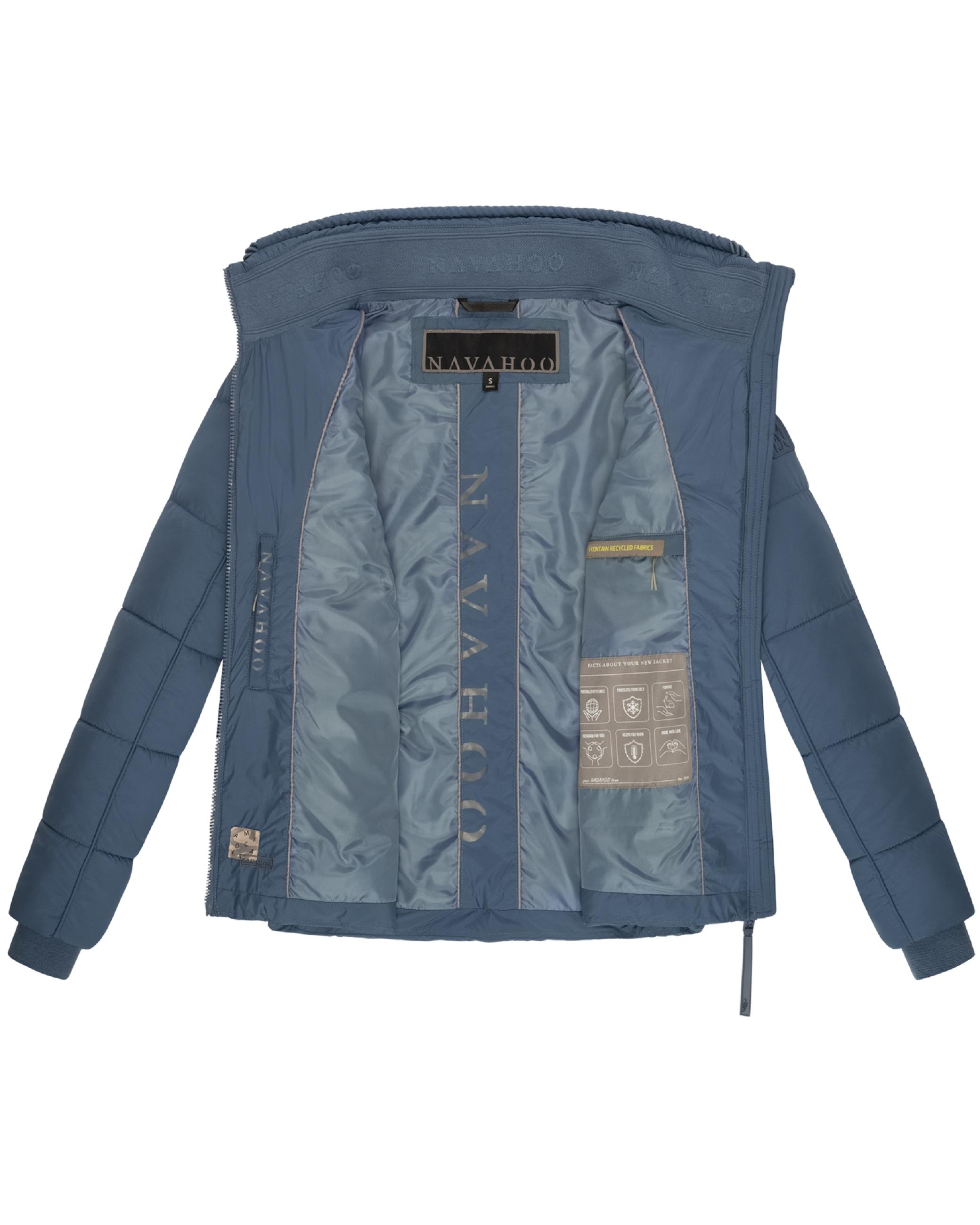 Steppjacke mit hohem Kragen "Liebesfee 14" Dusty Blue