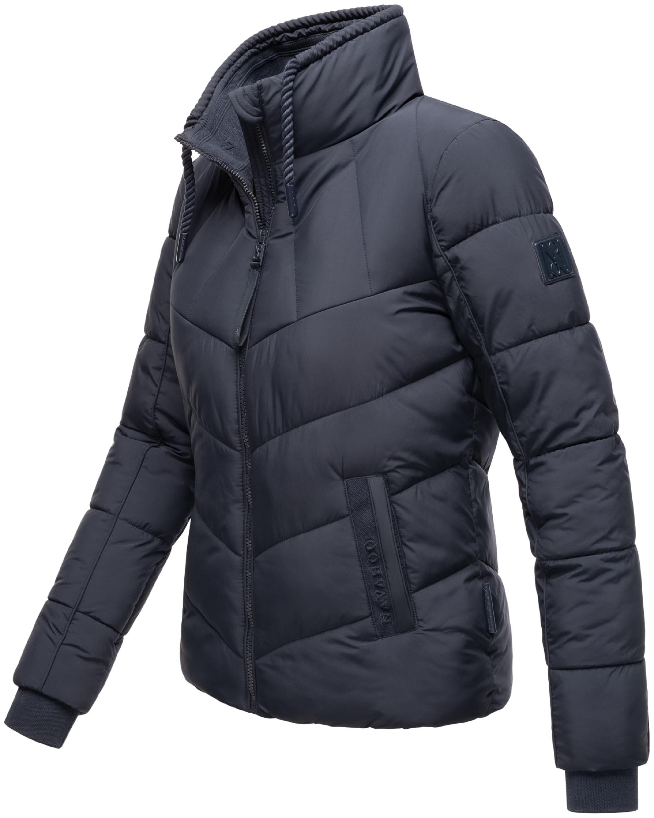 Steppjacke mit hohem Kragen "Liebesfee 14" Navy