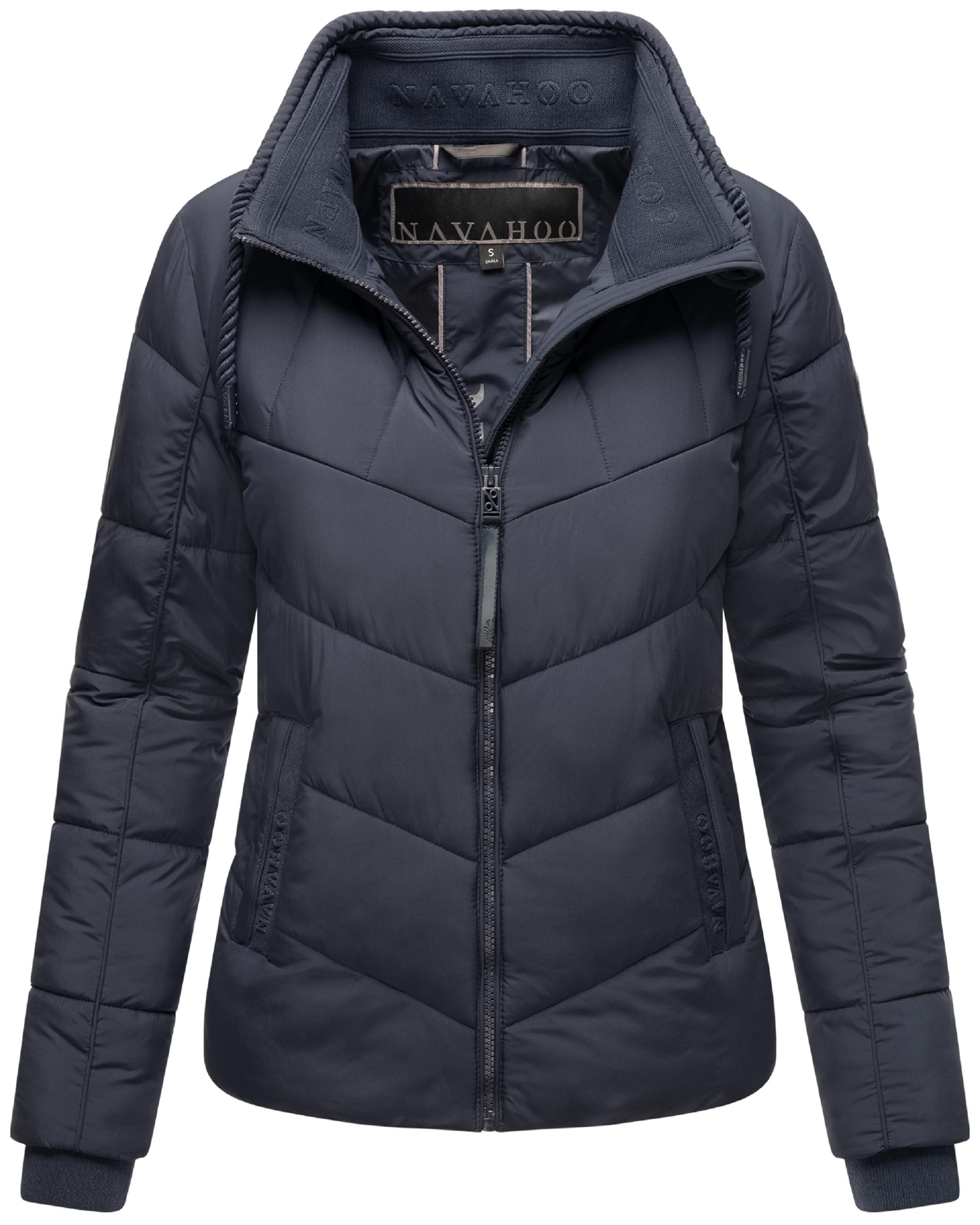 Steppjacke mit hohem Kragen "Liebesfee 14" Navy