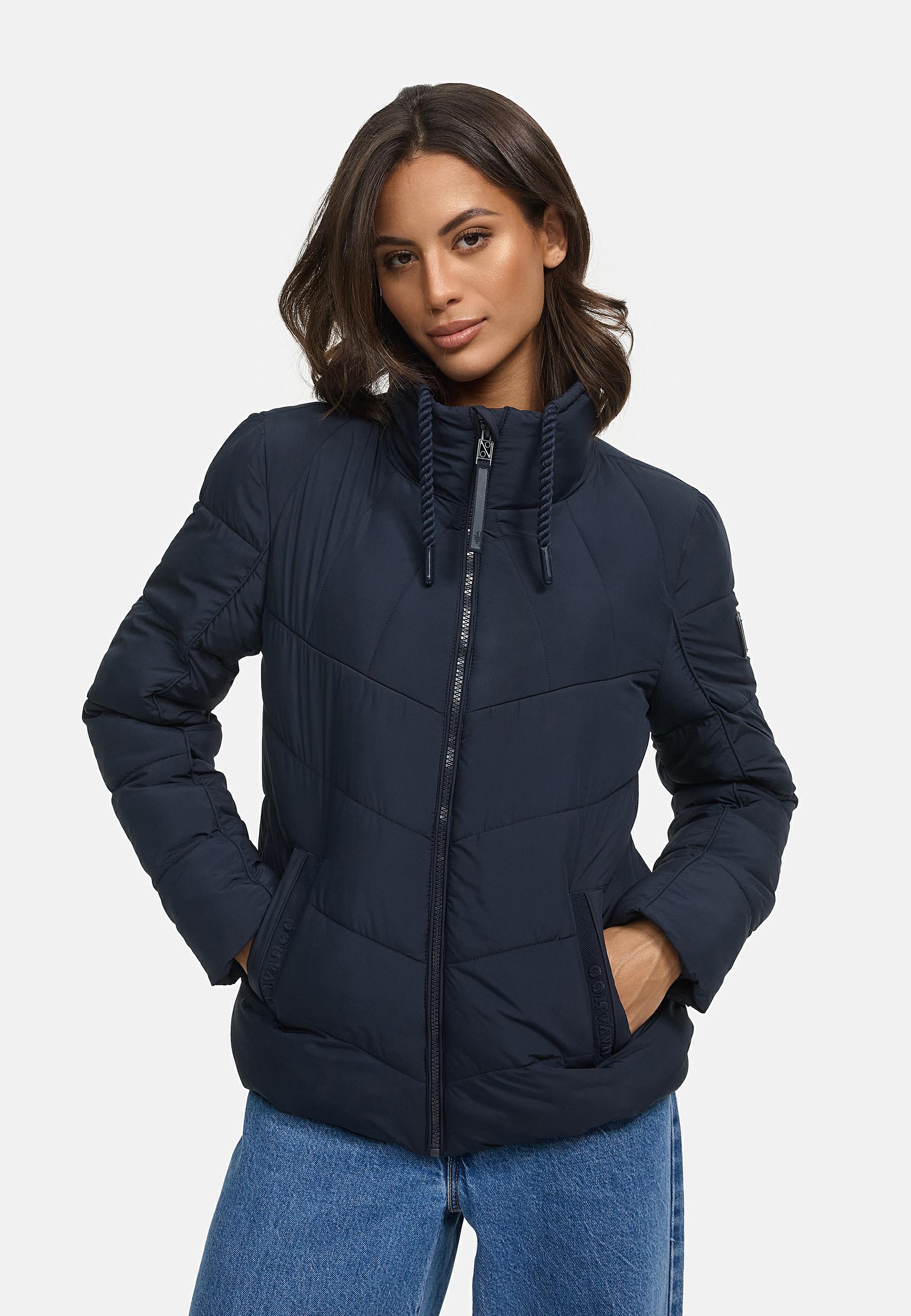 Steppjacke mit hohem Kragen "Liebesfee 14" Navy