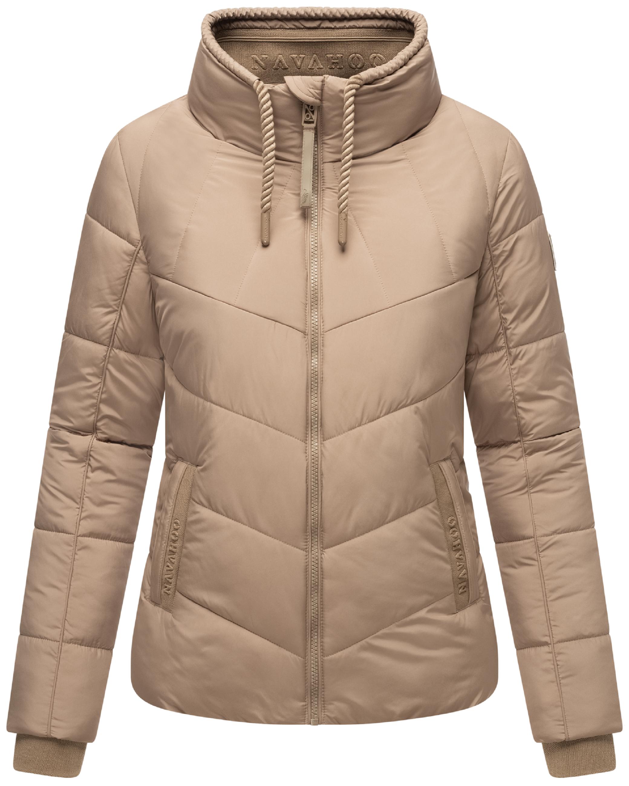 Steppjacke mit hohem Kragen "Liebesfee 14" Taupe Grey