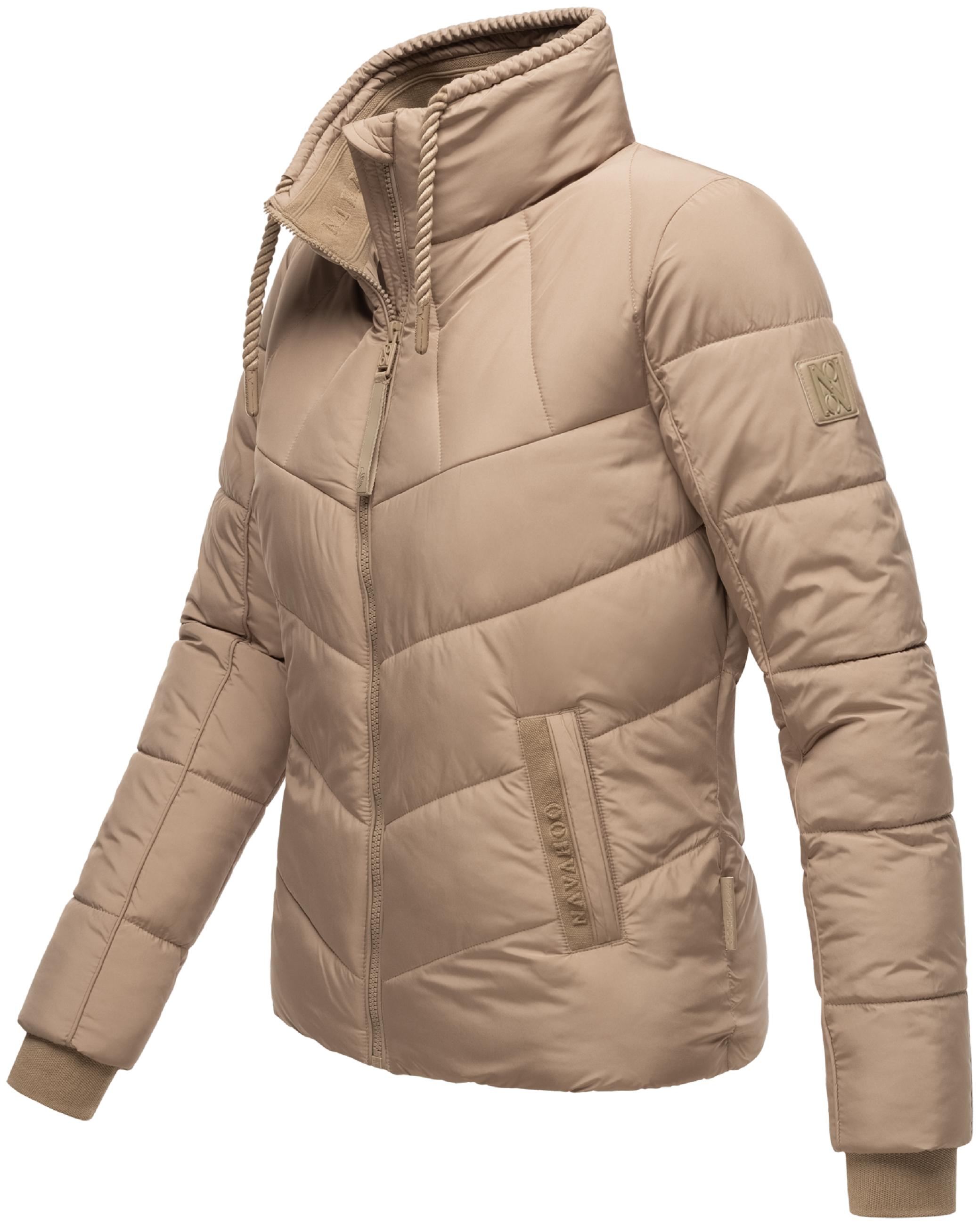 Steppjacke mit hohem Kragen "Liebesfee 14" Taupe Grey