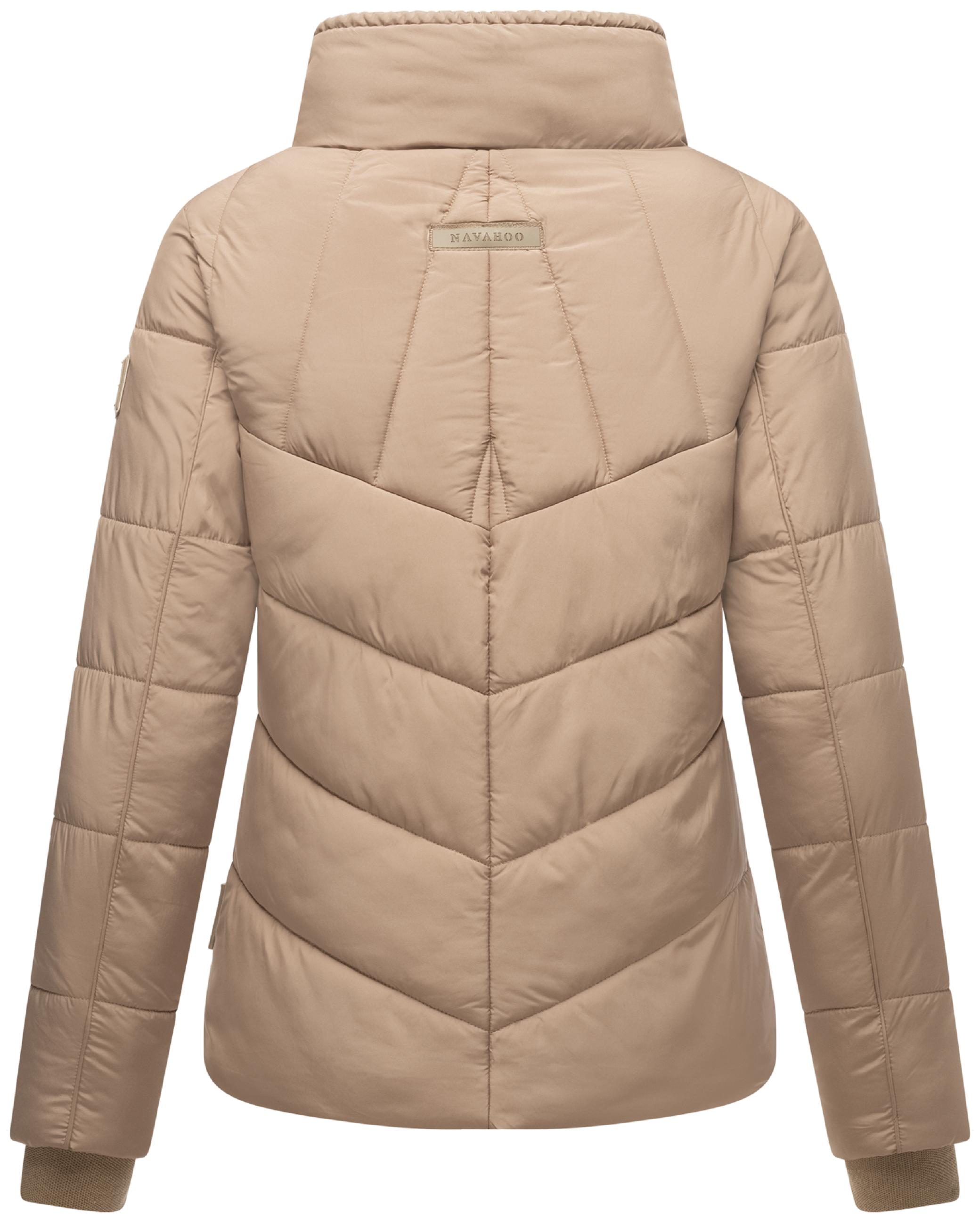 Steppjacke mit hohem Kragen "Liebesfee 14" Taupe Grey