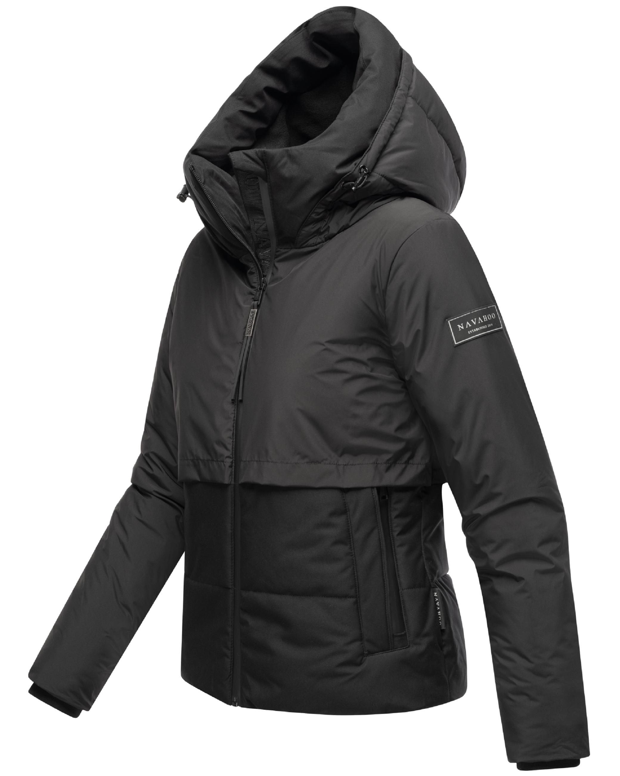 Winterjacke mit Fleece-Futter "Liebesküken XIV" Black