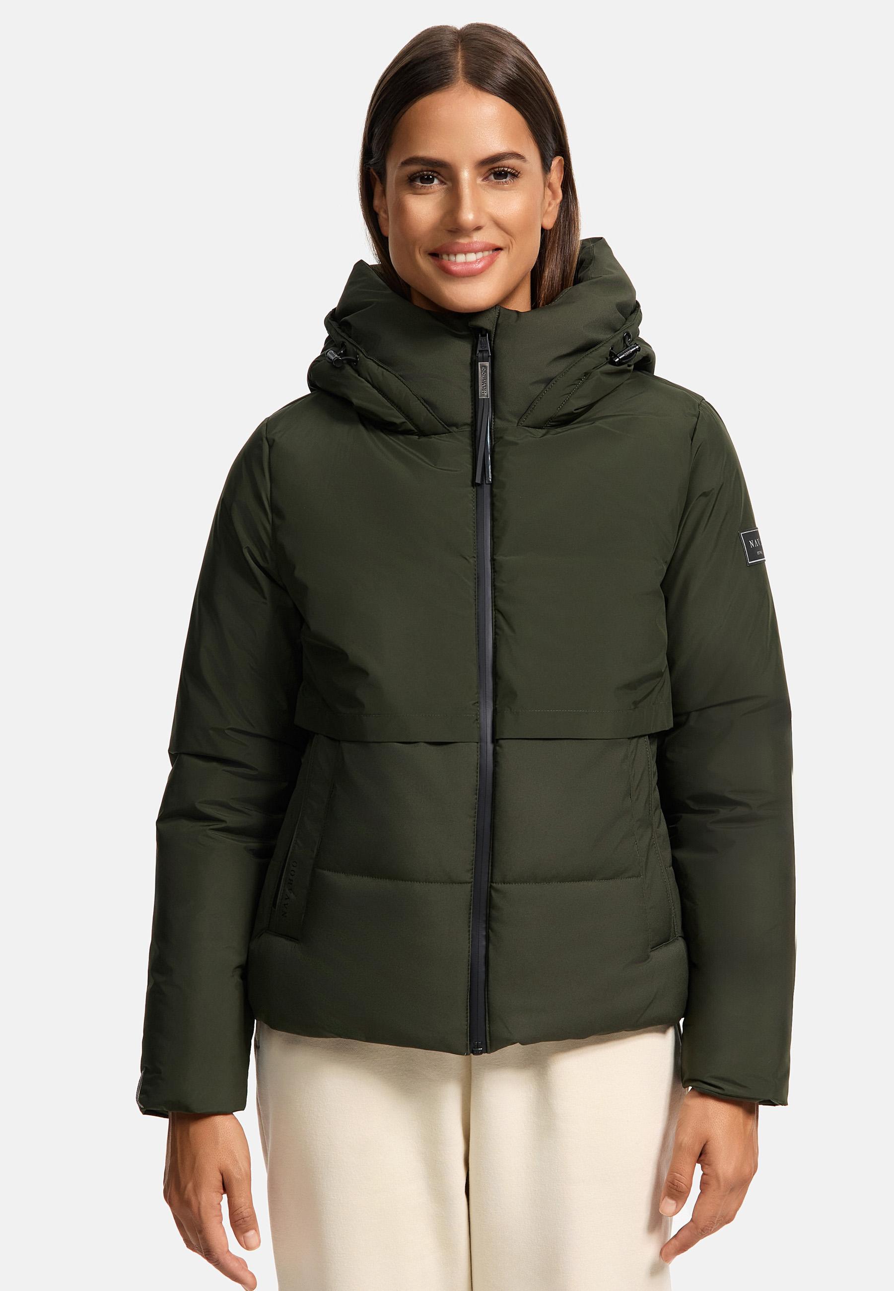 Winterjacke mit Fleece-Futter "Liebesküken XIV" Dark Olive