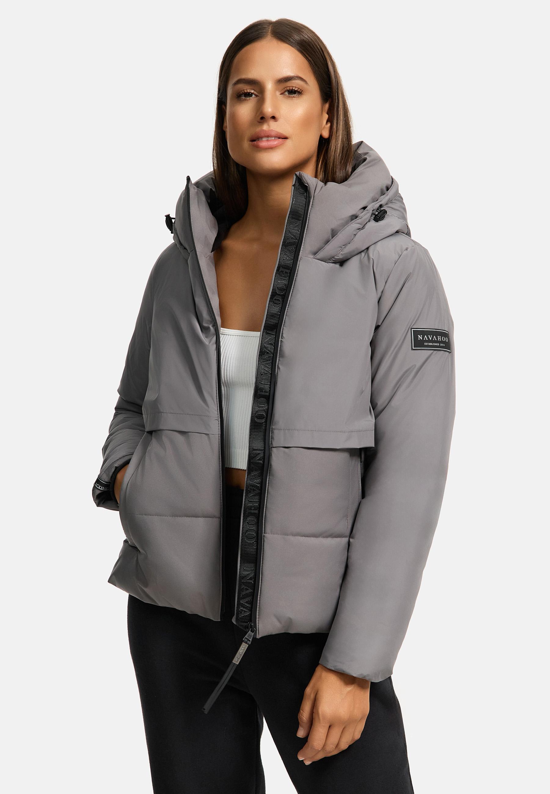 Winterjacke mit Fleece-Futter "Liebesküken XIV" Grey