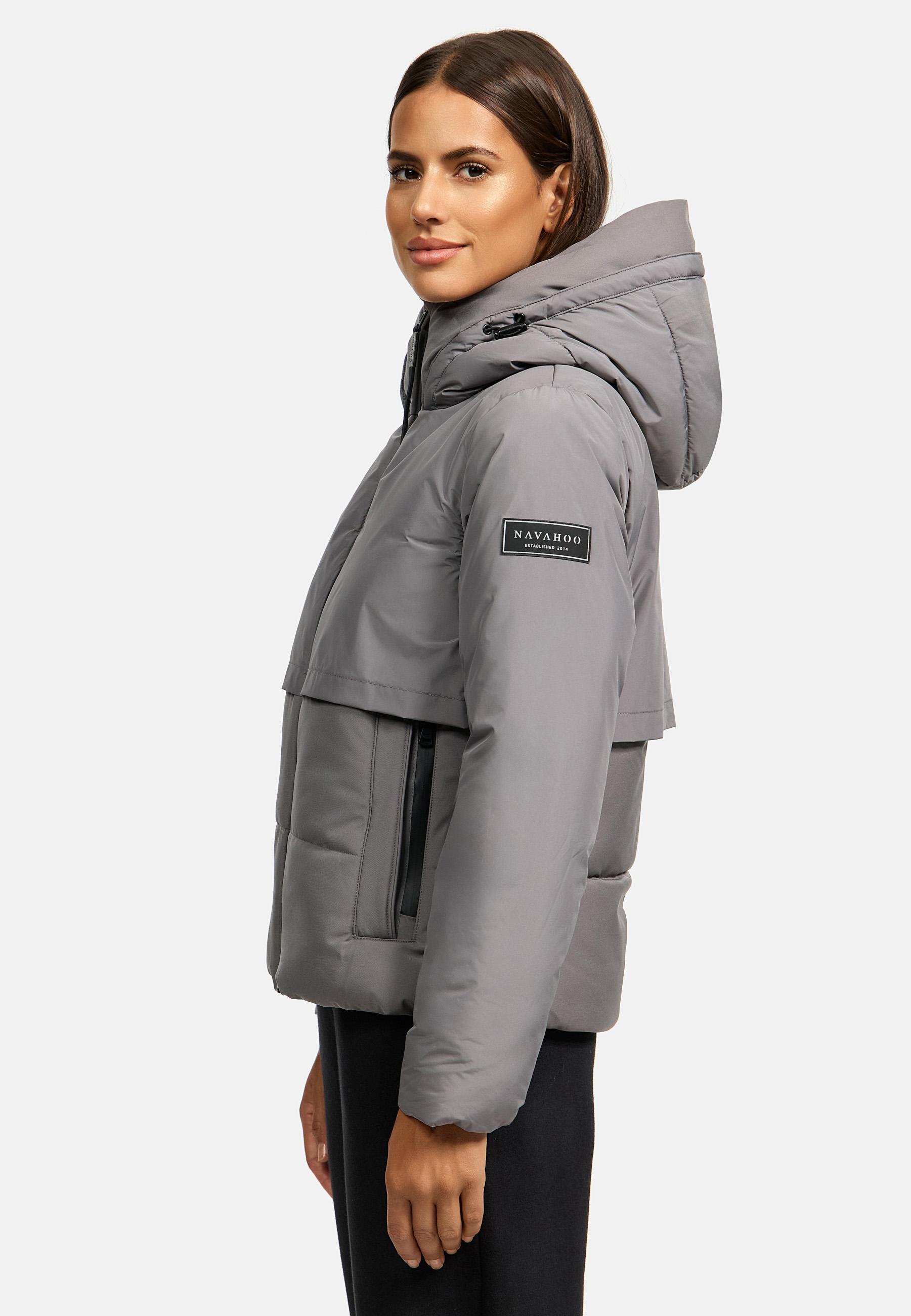 Winterjacke mit Fleece-Futter "Liebesküken XIV" Grey