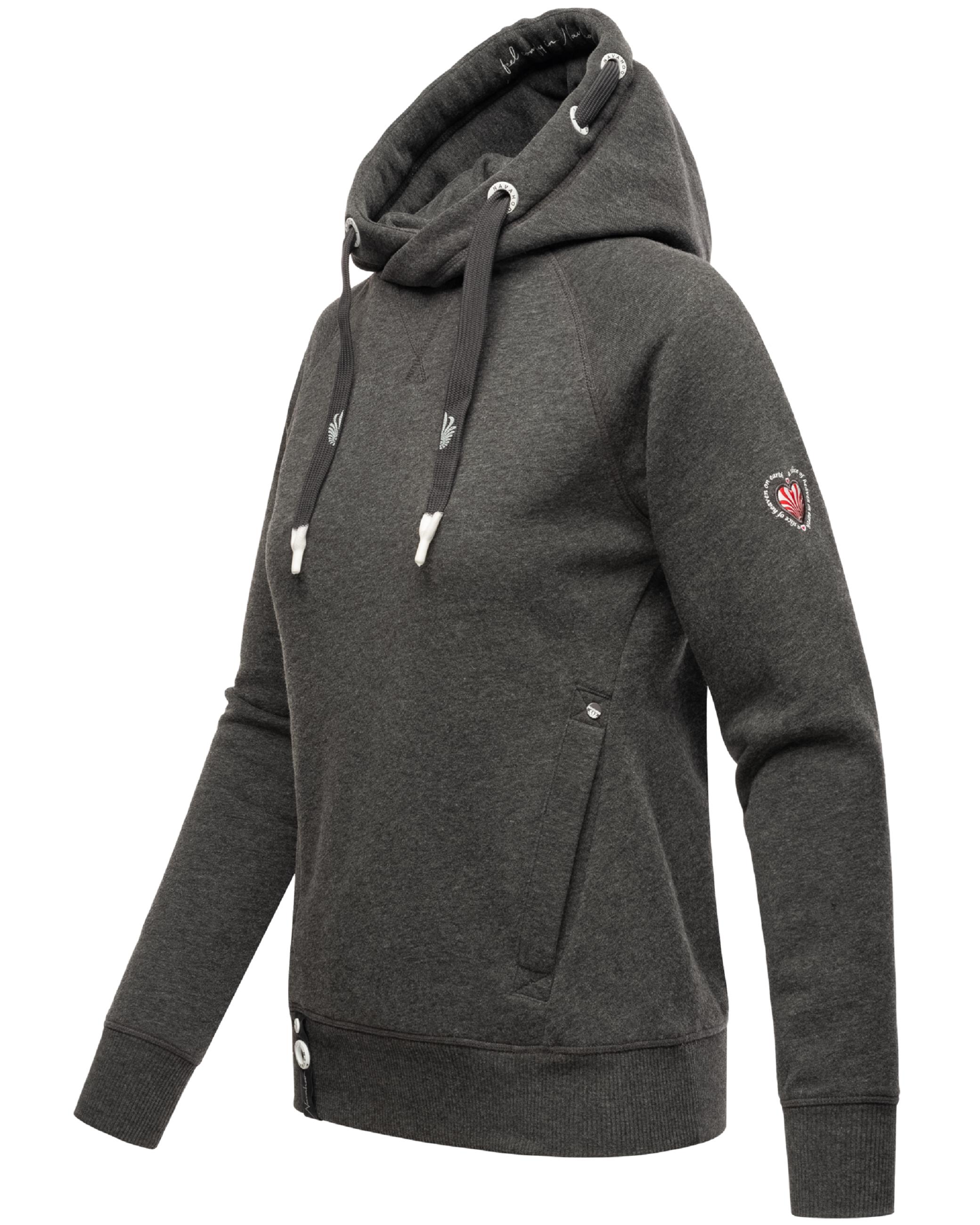 Extraweicher Hoodie "Liebesmäuschen" Dark Grey Melange