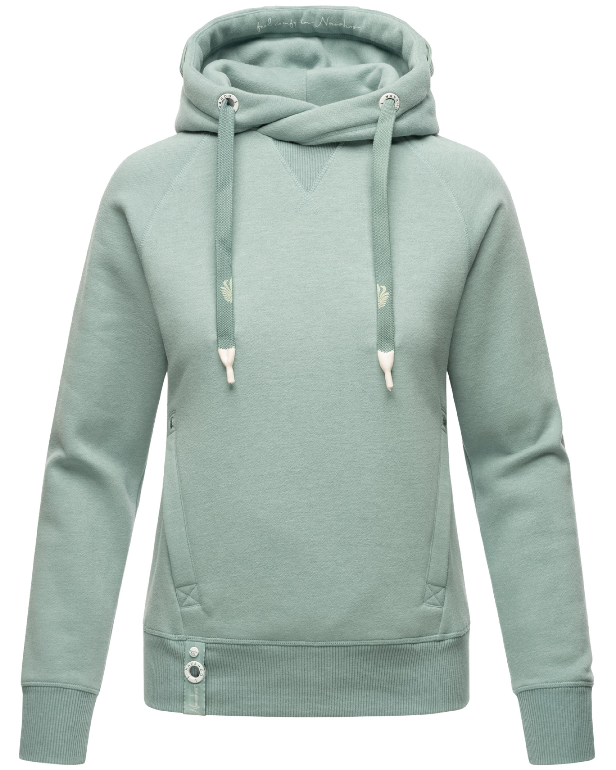 Extraweicher Hoodie "Liebesmäuschen" Dusty Mint Melange