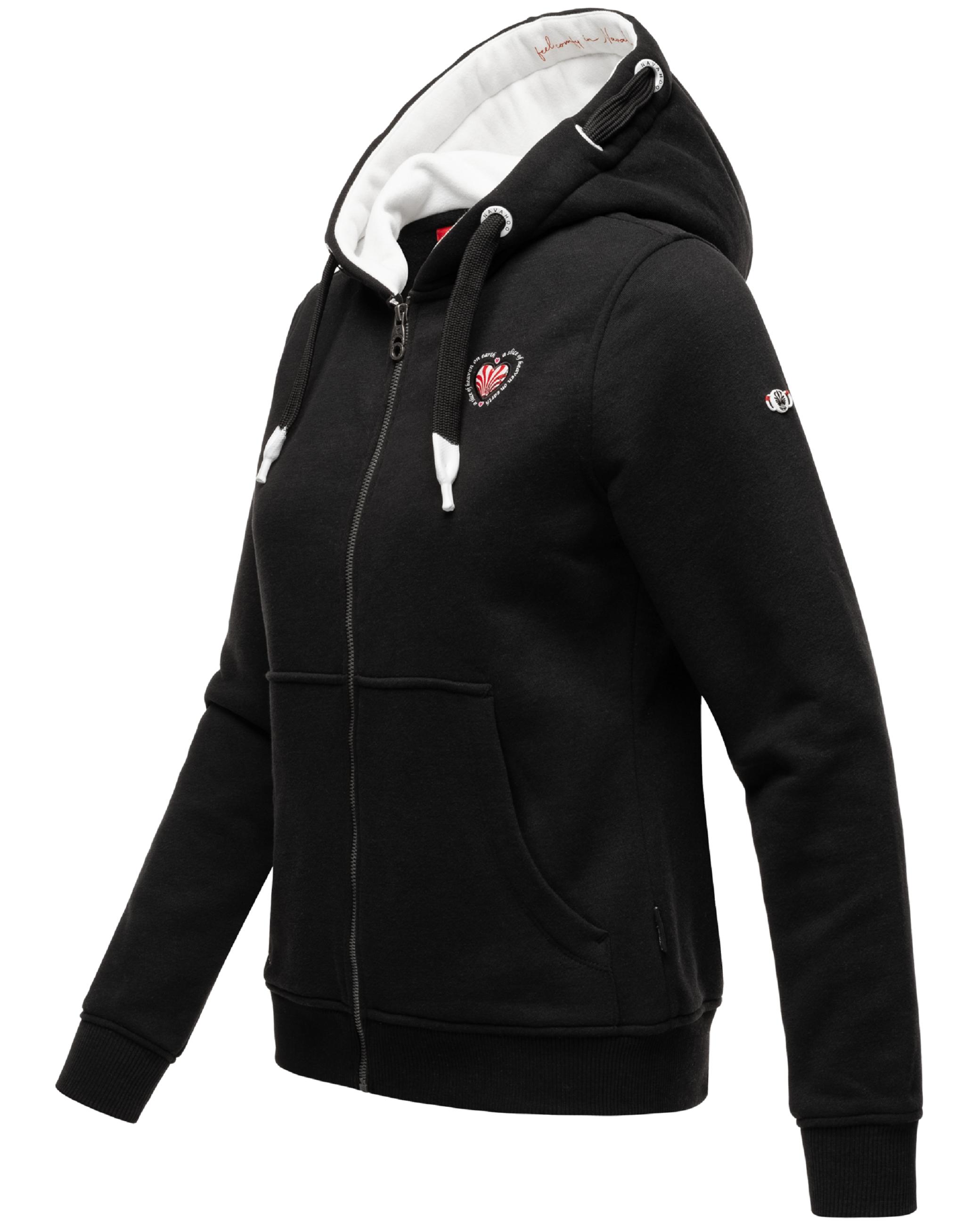 Extraweiche Sweatjacke mit Kapuze "Lieblingstäubchen" Black