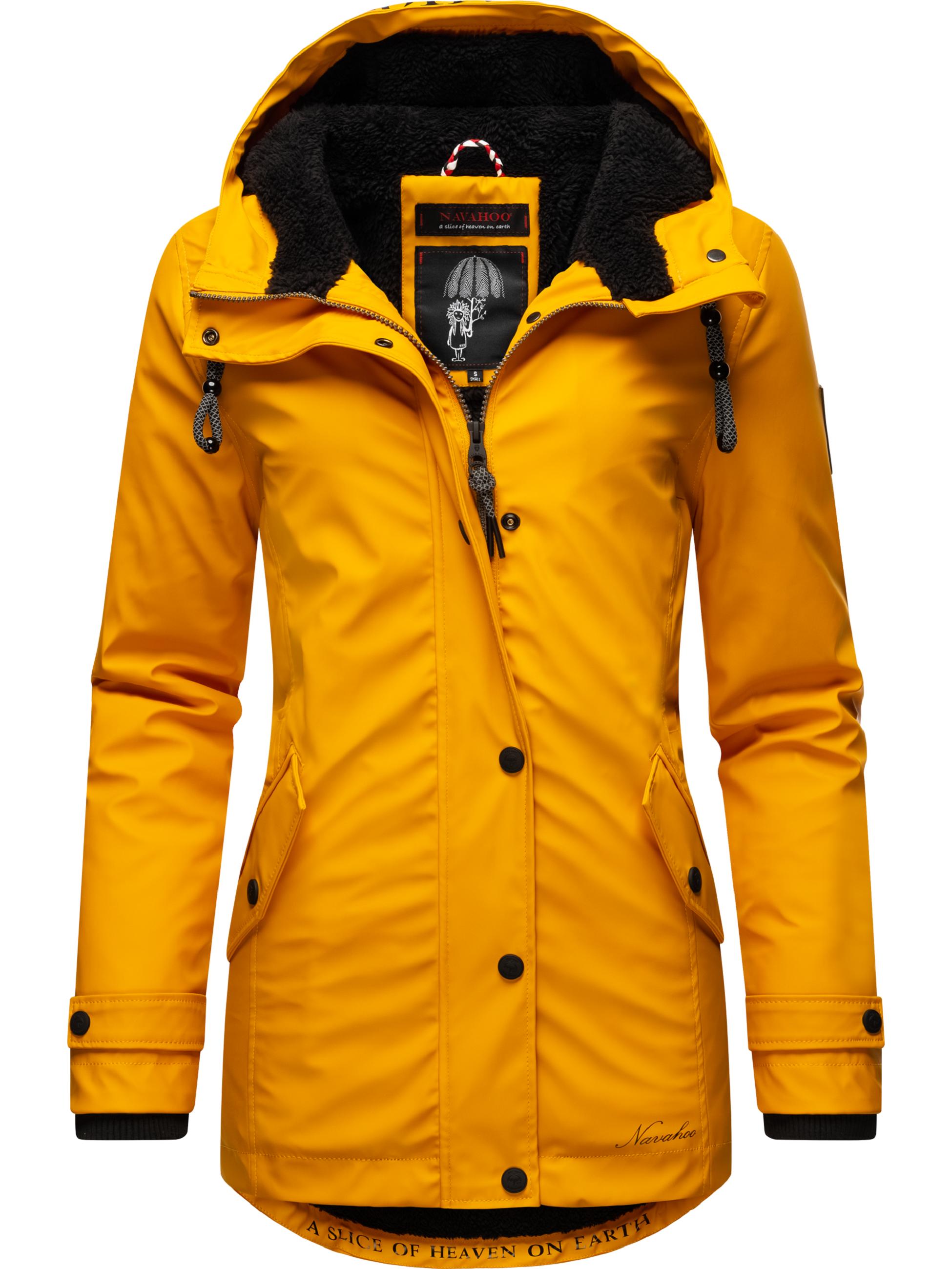 Regenjacke mit Kapuze "Lindraa" Amber Yellow