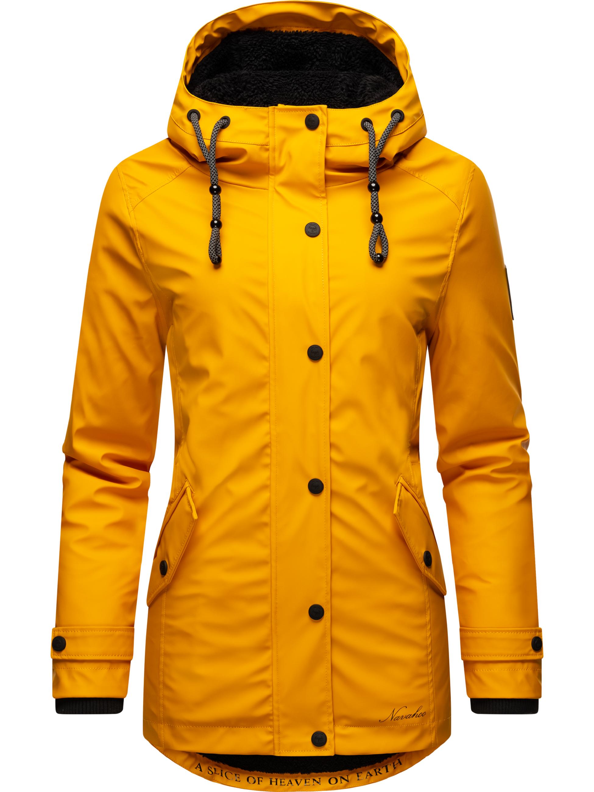 Regenjacke mit Kapuze "Lindraa" Amber Yellow