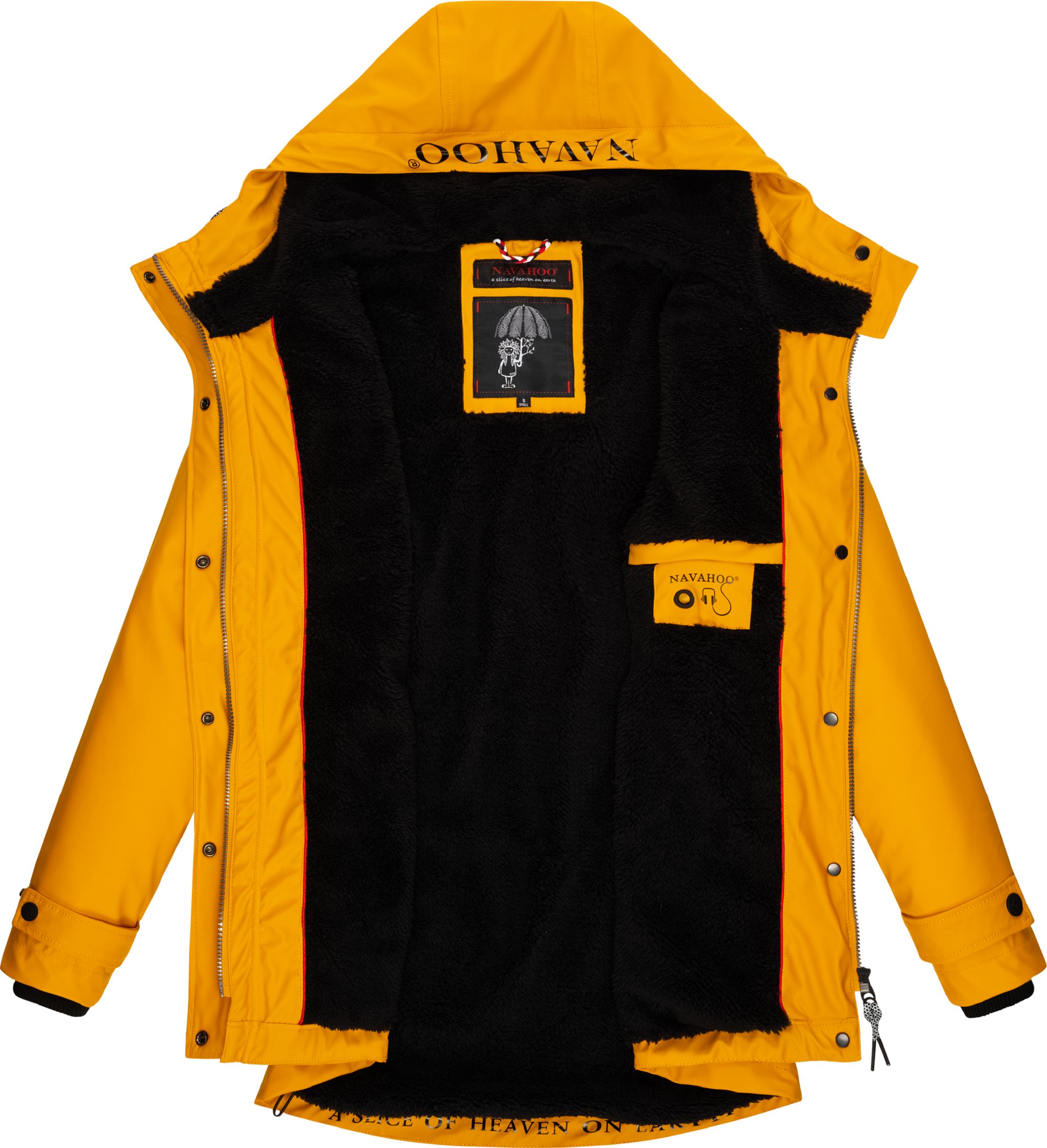 Regenjacke mit Kapuze "Lindraa" Amber Yellow