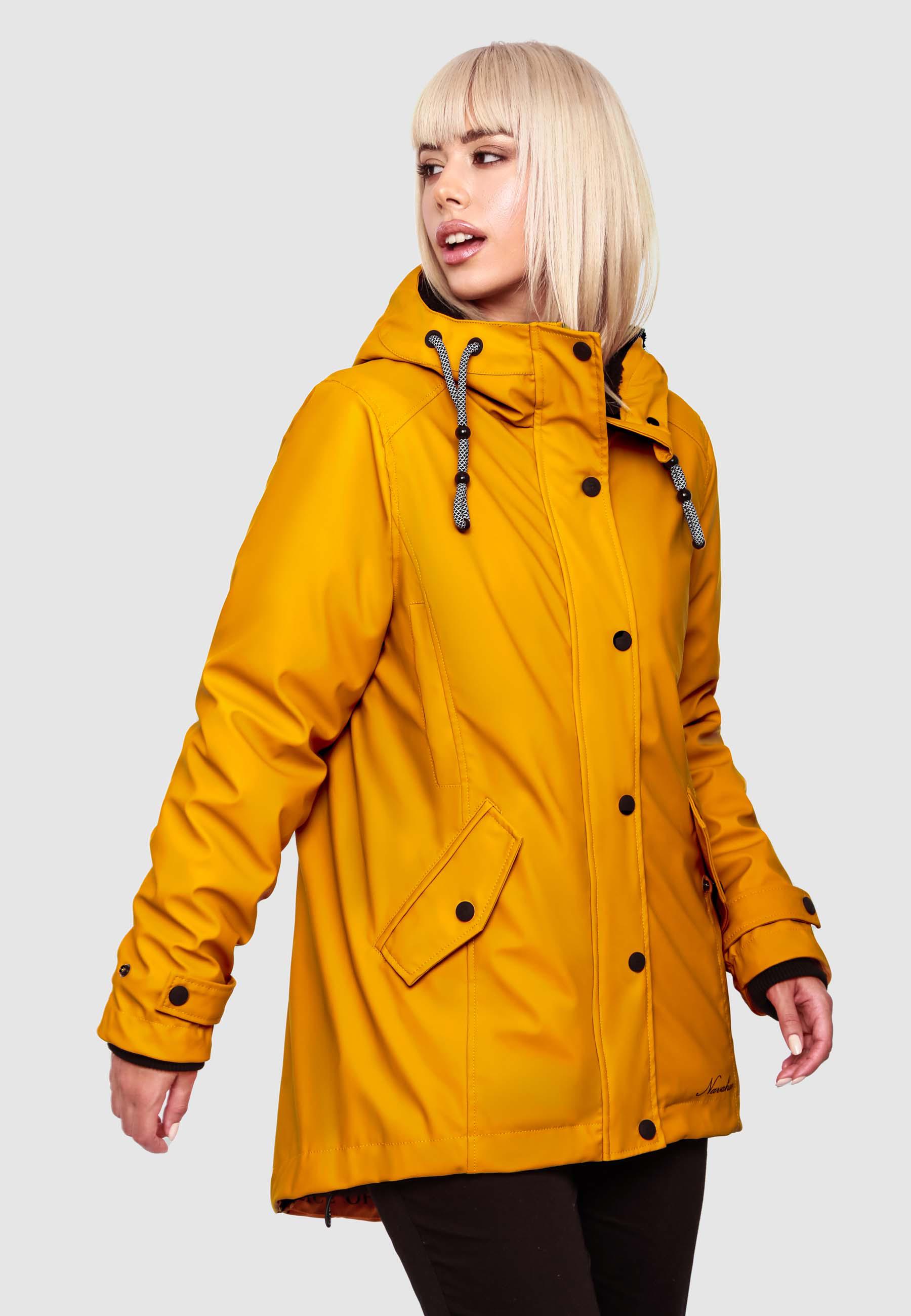 Regenjacke mit Kapuze "Lindraa" Amber Yellow