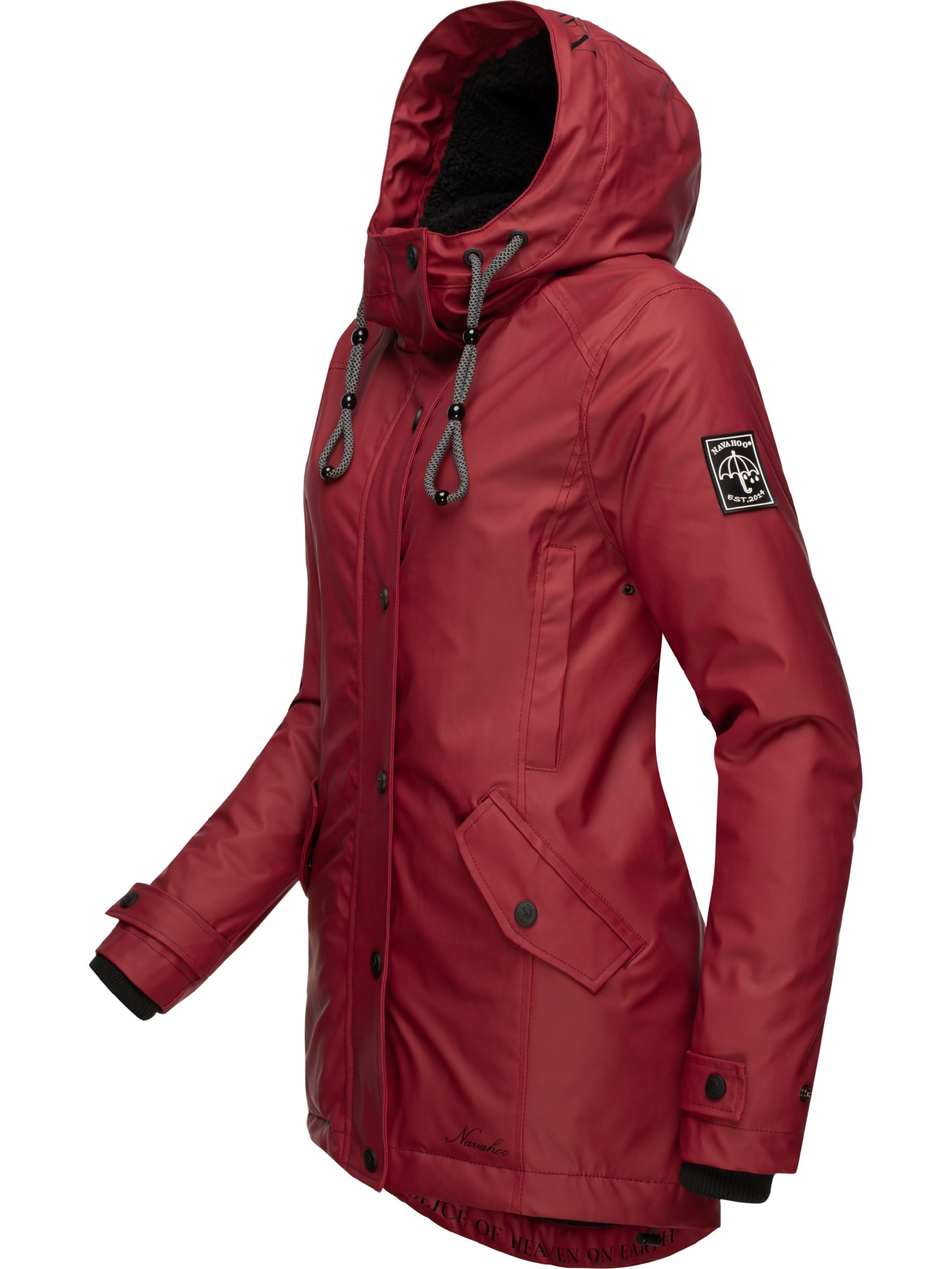 Regenjacke mit Kapuze "Lindraa" Bordeaux