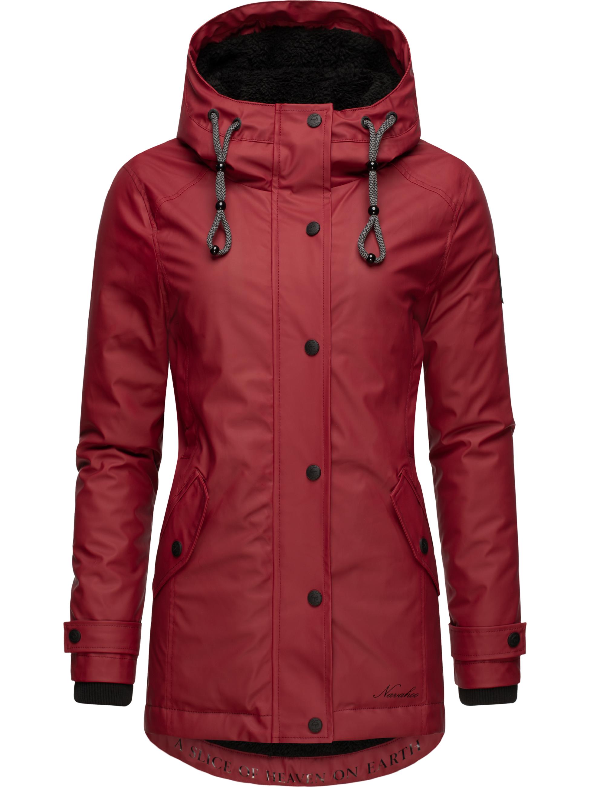 Regenjacke mit Kapuze "Lindraa" Bordeaux