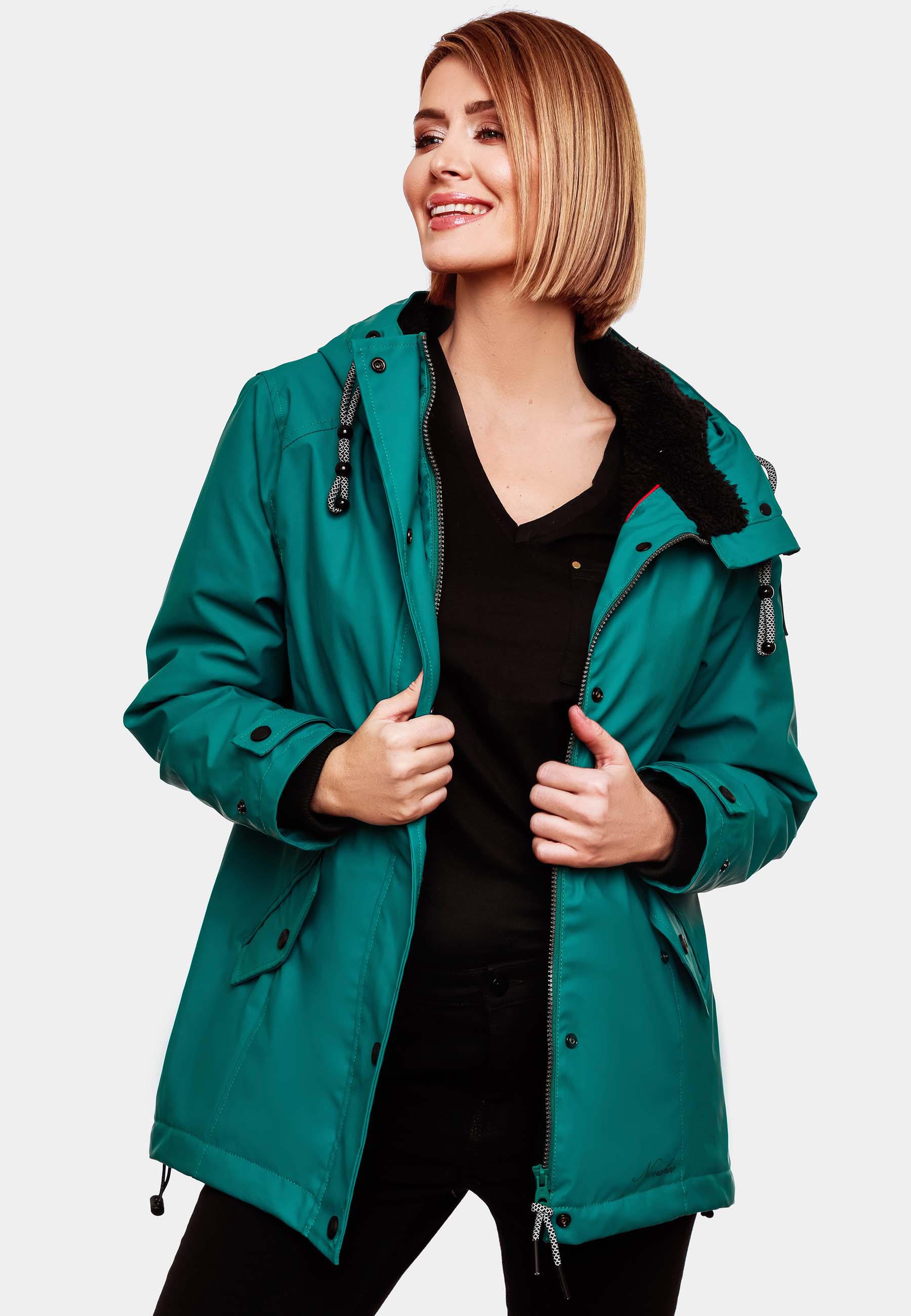 Regenjacke mit Kapuze "Lindraa" Dark Green