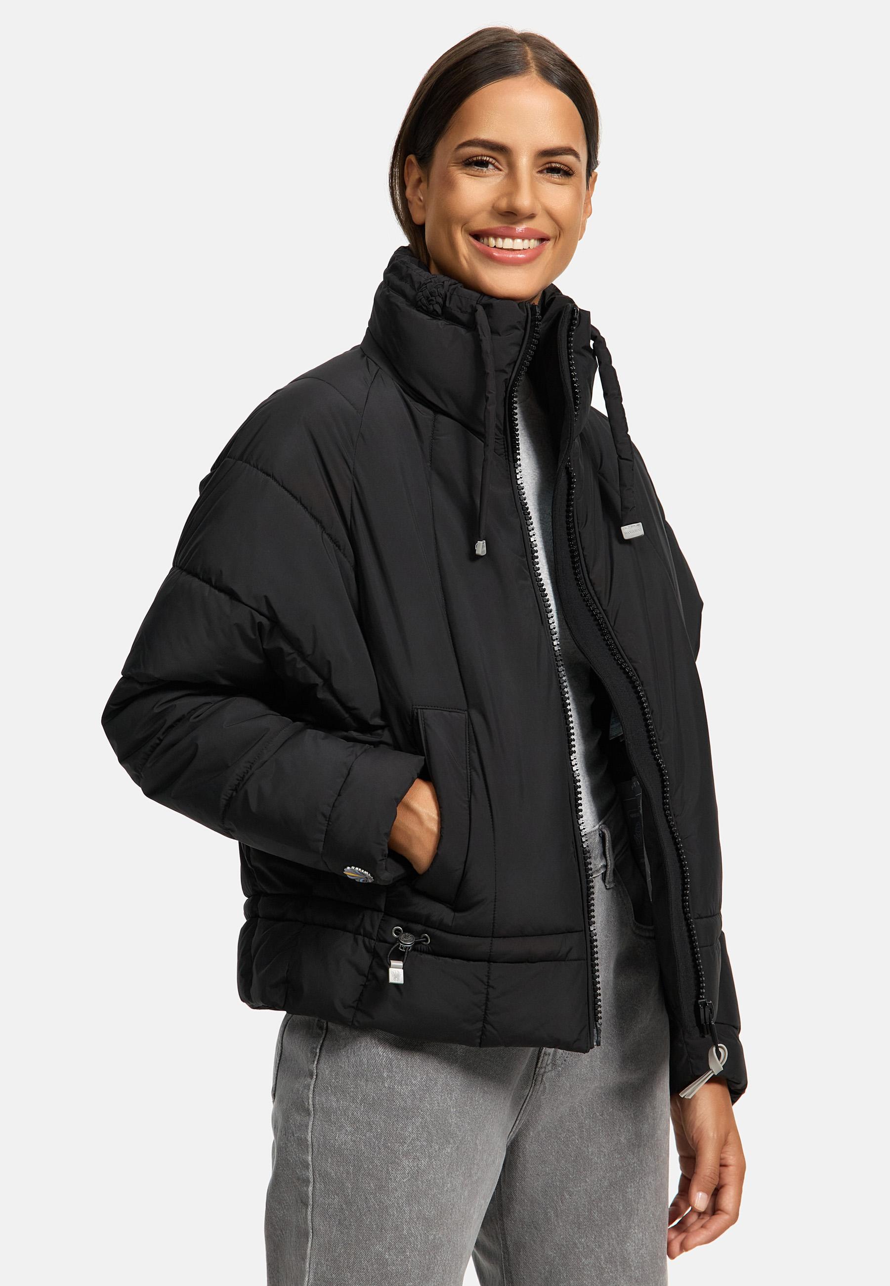 Steppjacke mit Fledermausärmeln "Luftzauber 14" Black