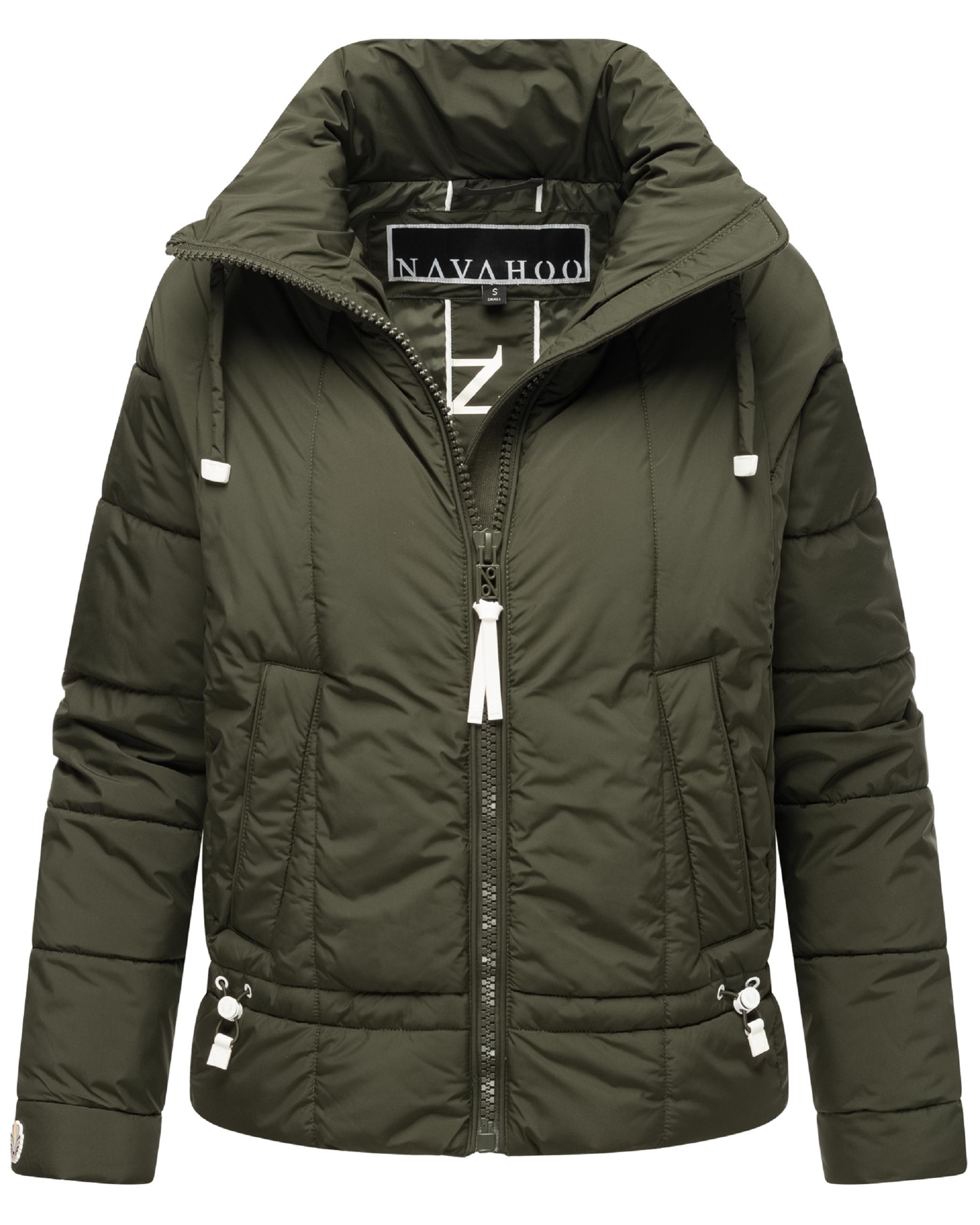 Steppjacke mit Fledermausärmeln "Luftzauber 14" Dark Olive