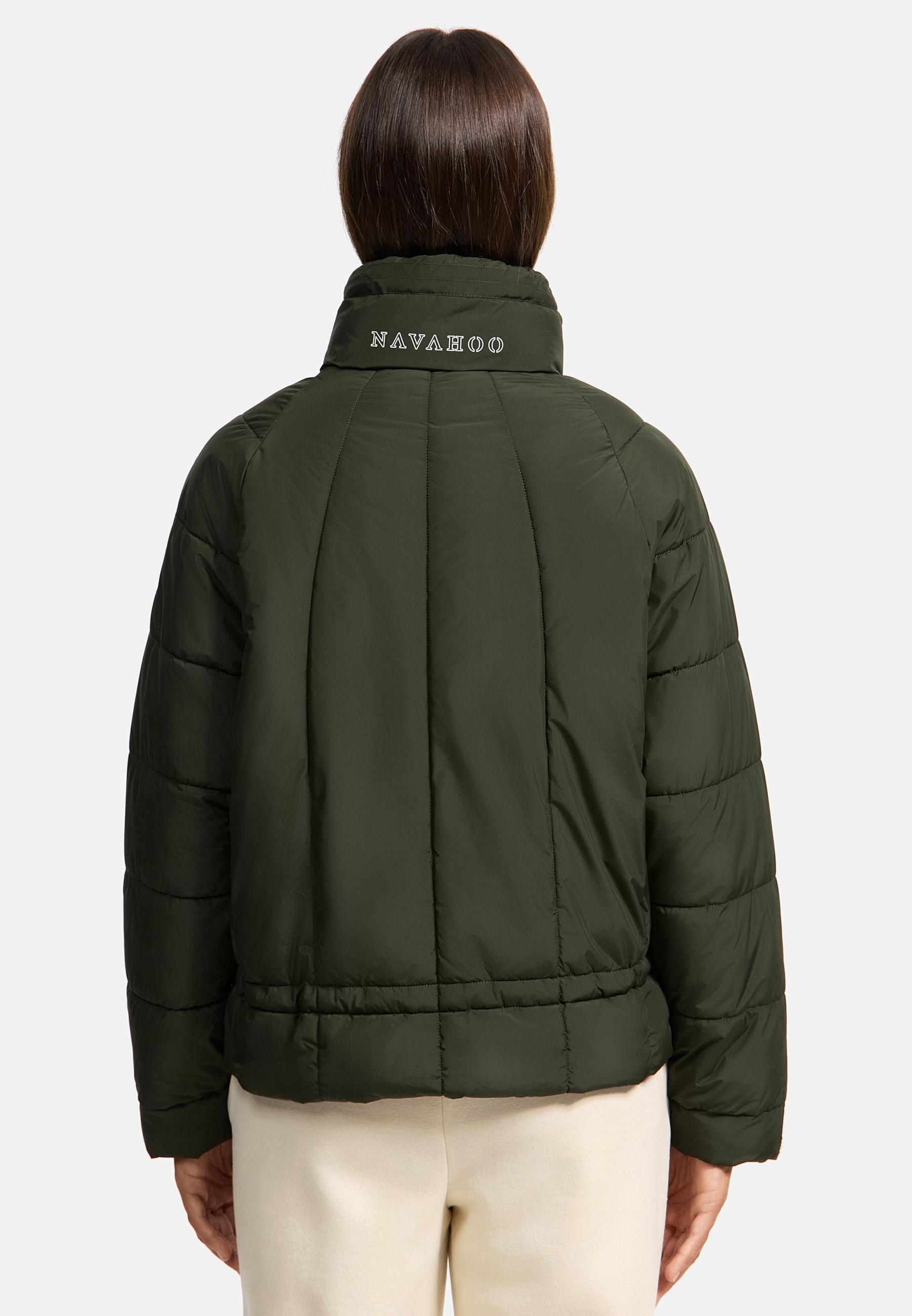 Steppjacke mit Fledermausärmeln "Luftzauber 14" Dark Olive