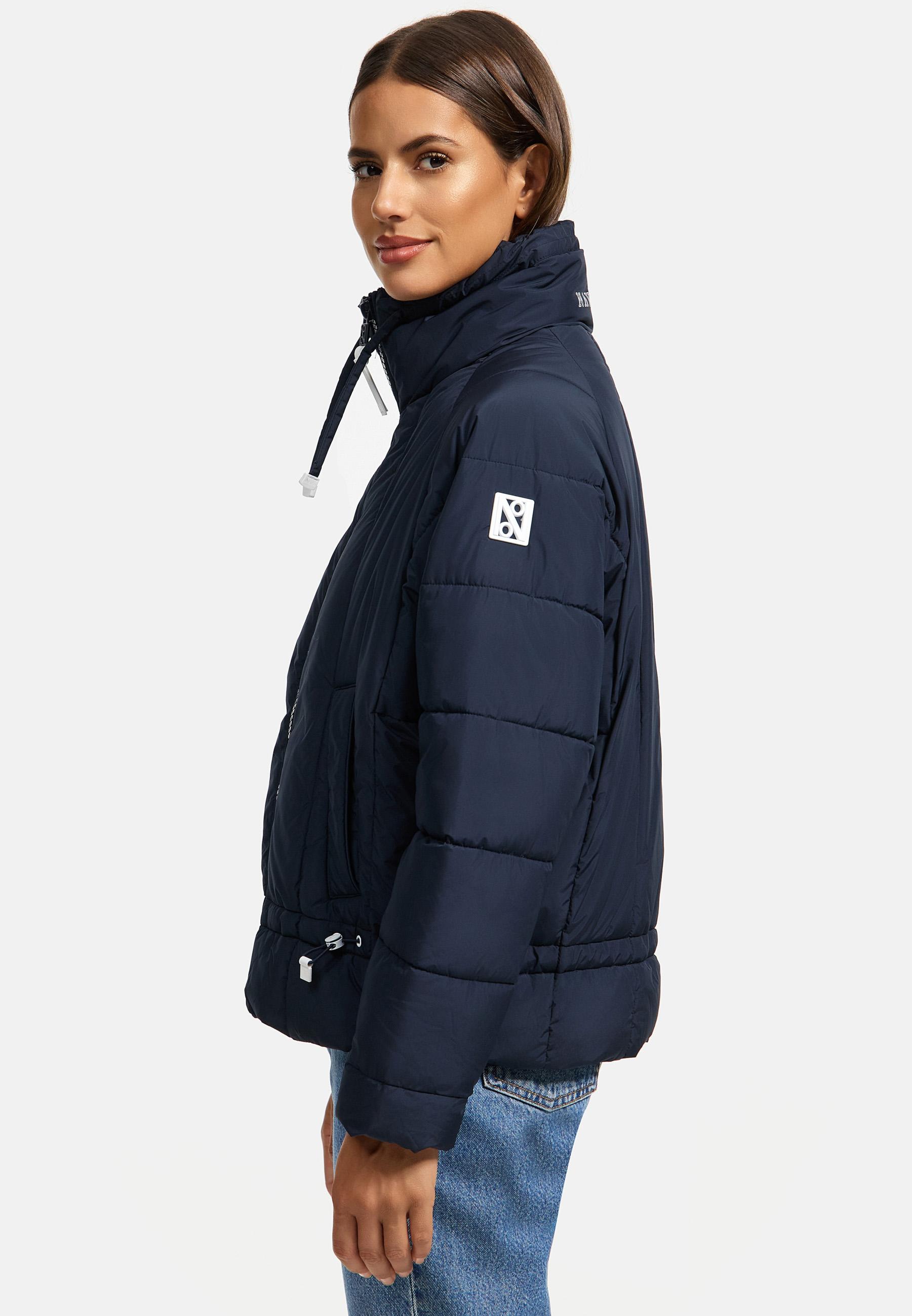 Steppjacke mit Fledermausärmeln "Luftzauber 14" Navy