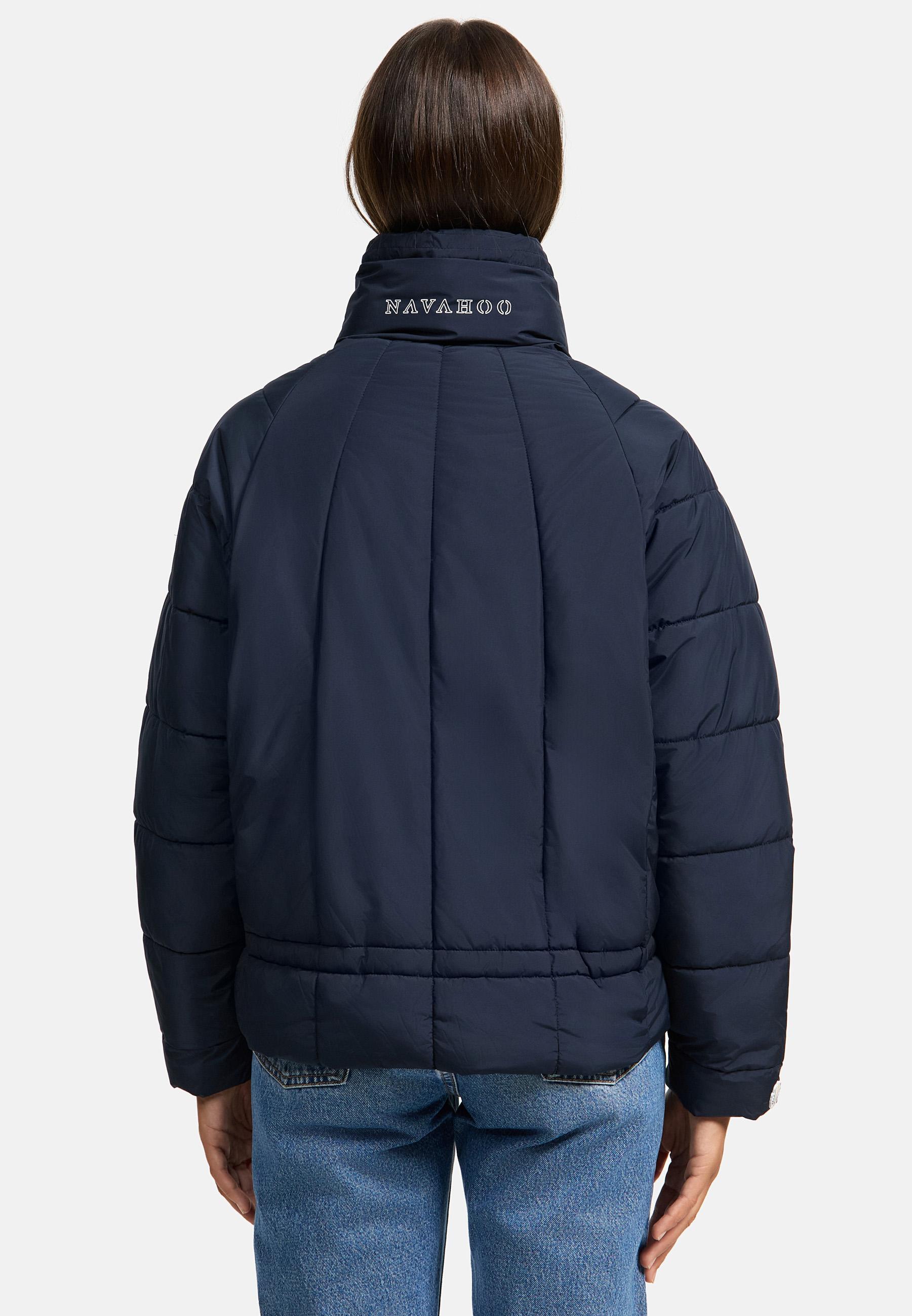 Steppjacke mit Fledermausärmeln "Luftzauber 14" Navy