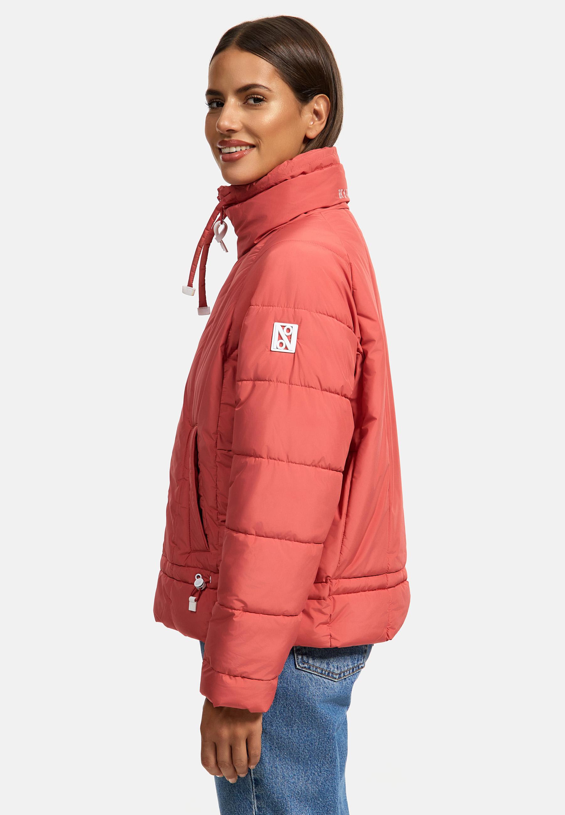 Steppjacke mit Fledermausärmeln "Luftzauber 14" Rouge