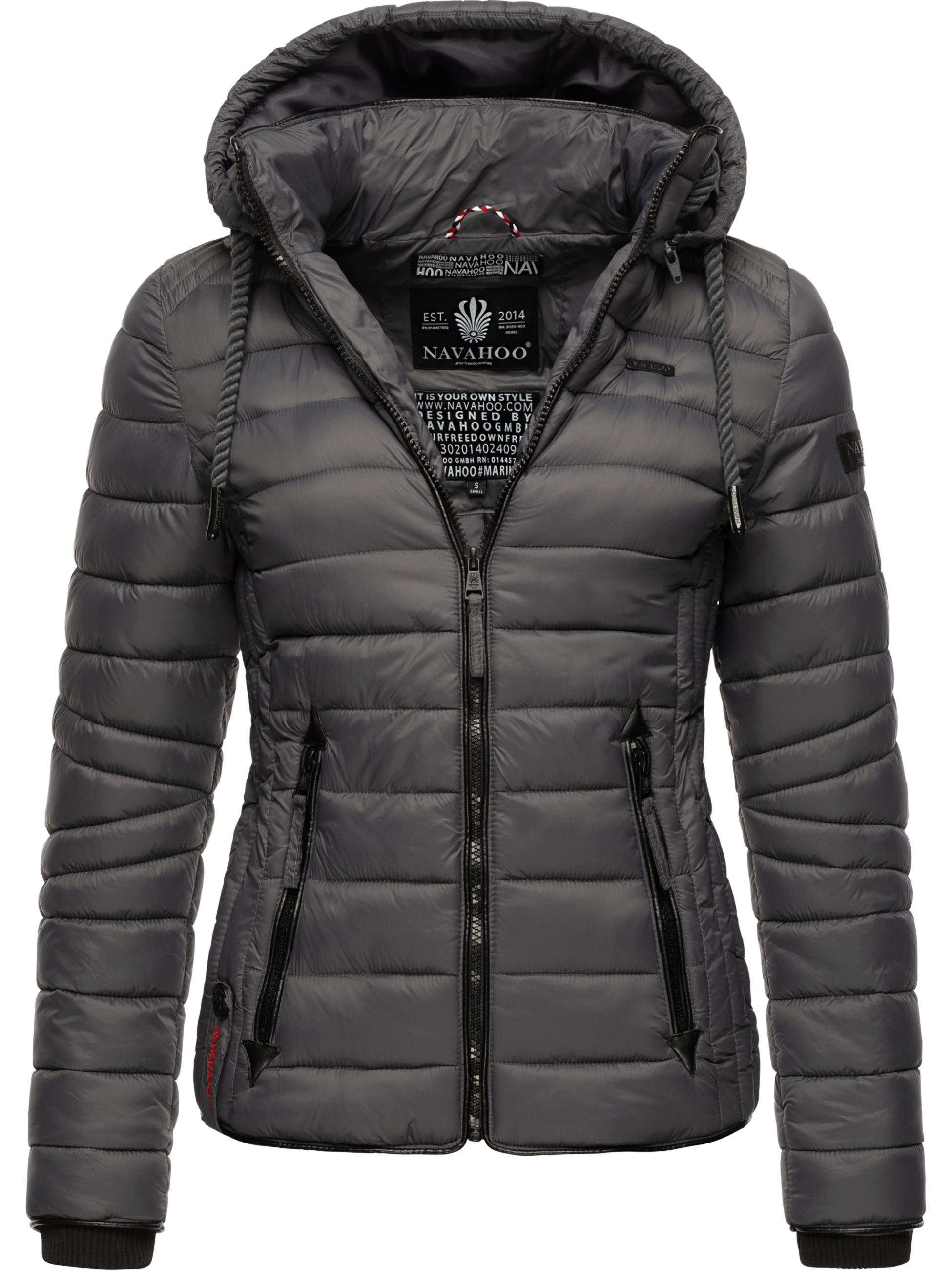 Leichte Steppjacke mit Kapuze "Lulana" Anthracite