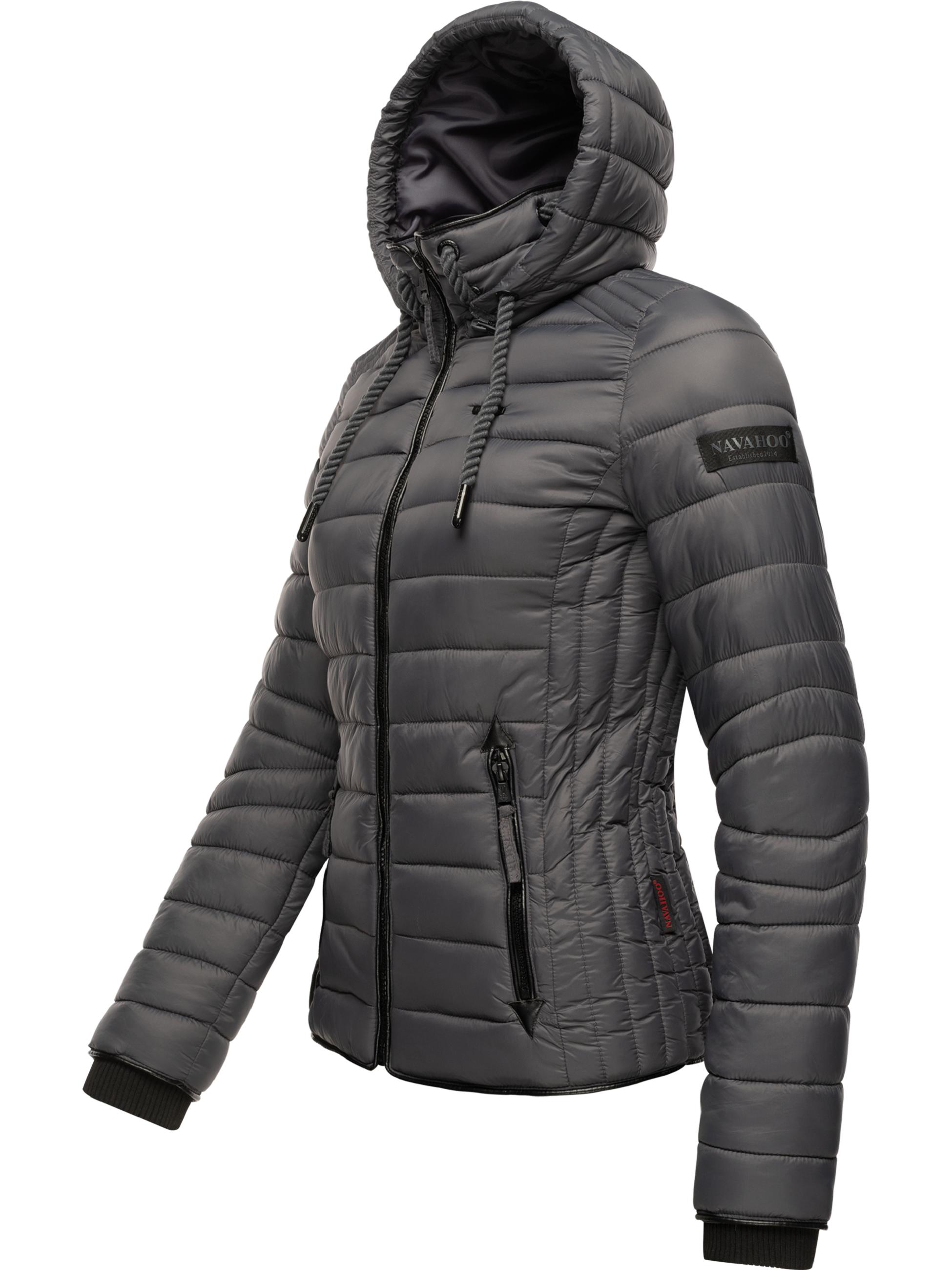 Leichte Steppjacke mit Kapuze "Lulana" Anthracite