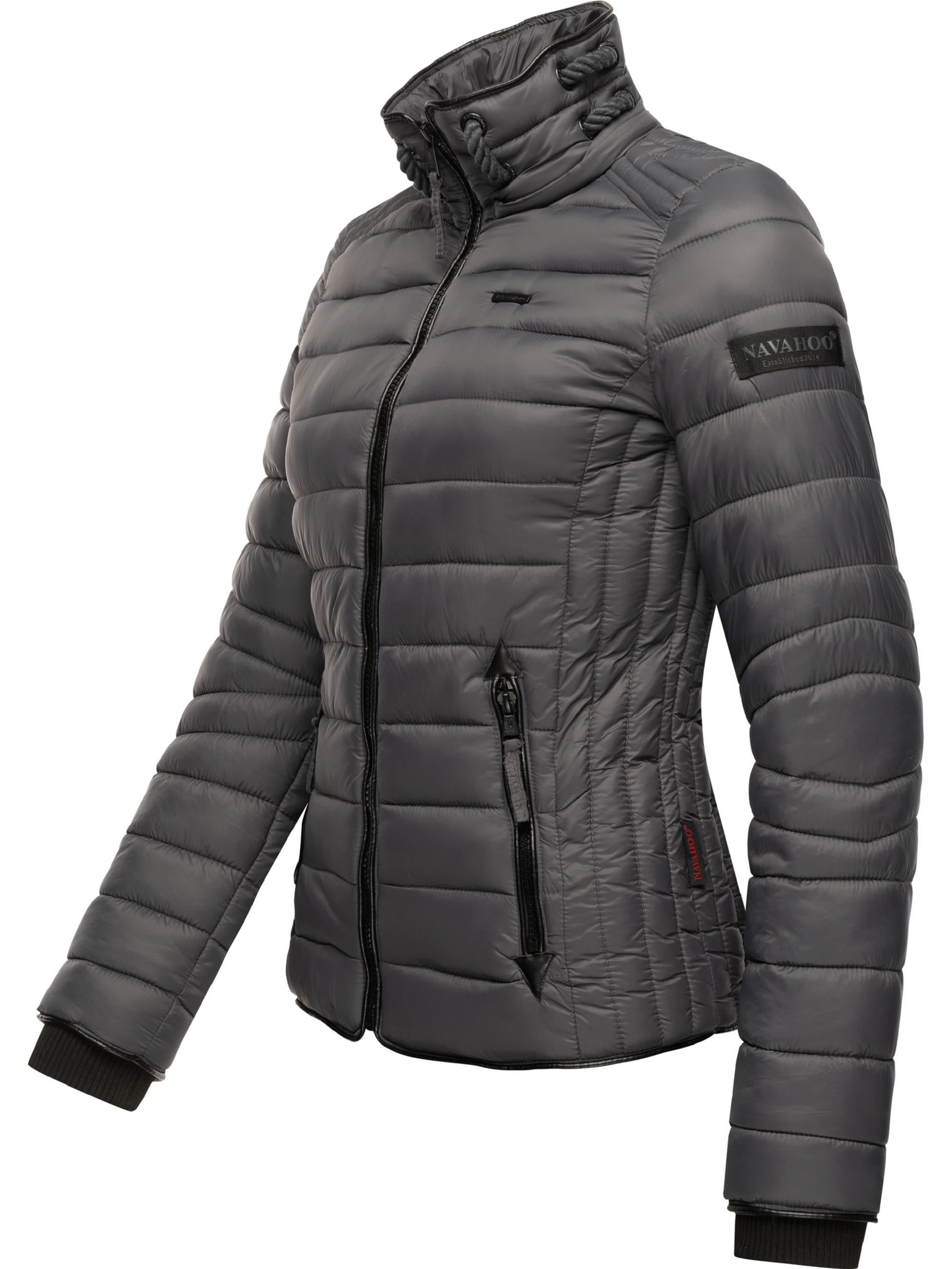 Leichte Steppjacke mit Kapuze "Lulana" Anthracite