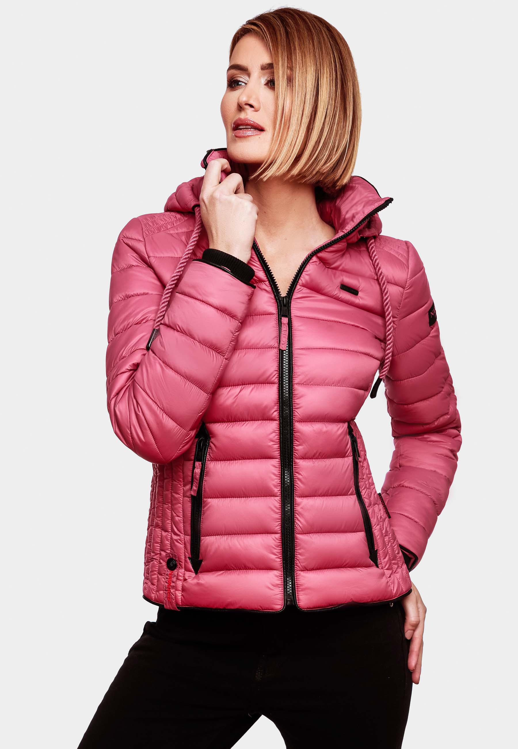 Leichte Steppjacke mit Kapuze "Lulana" Berry