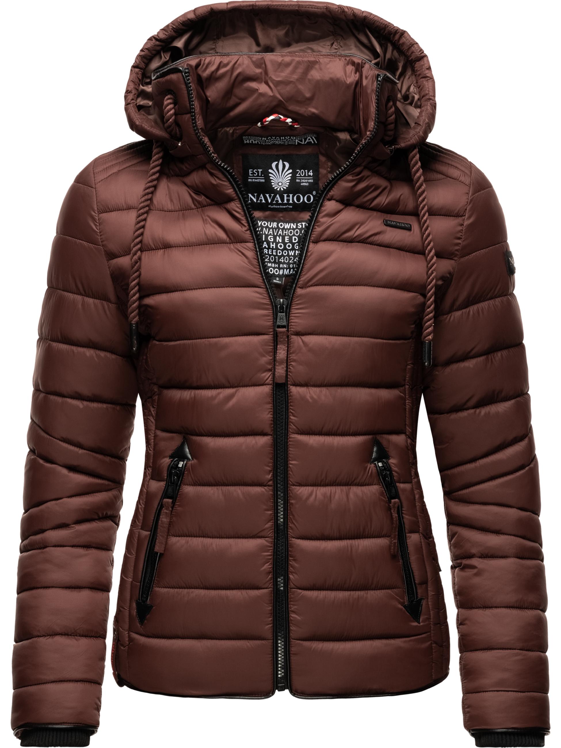 Leichte Steppjacke mit Kapuze "Lulana" Chocolate