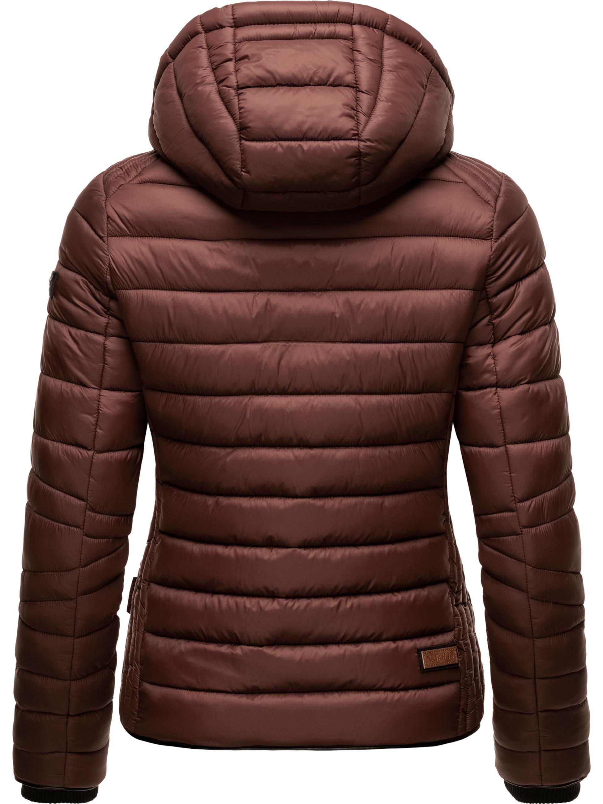 Leichte Steppjacke mit Kapuze "Lulana" Chocolate