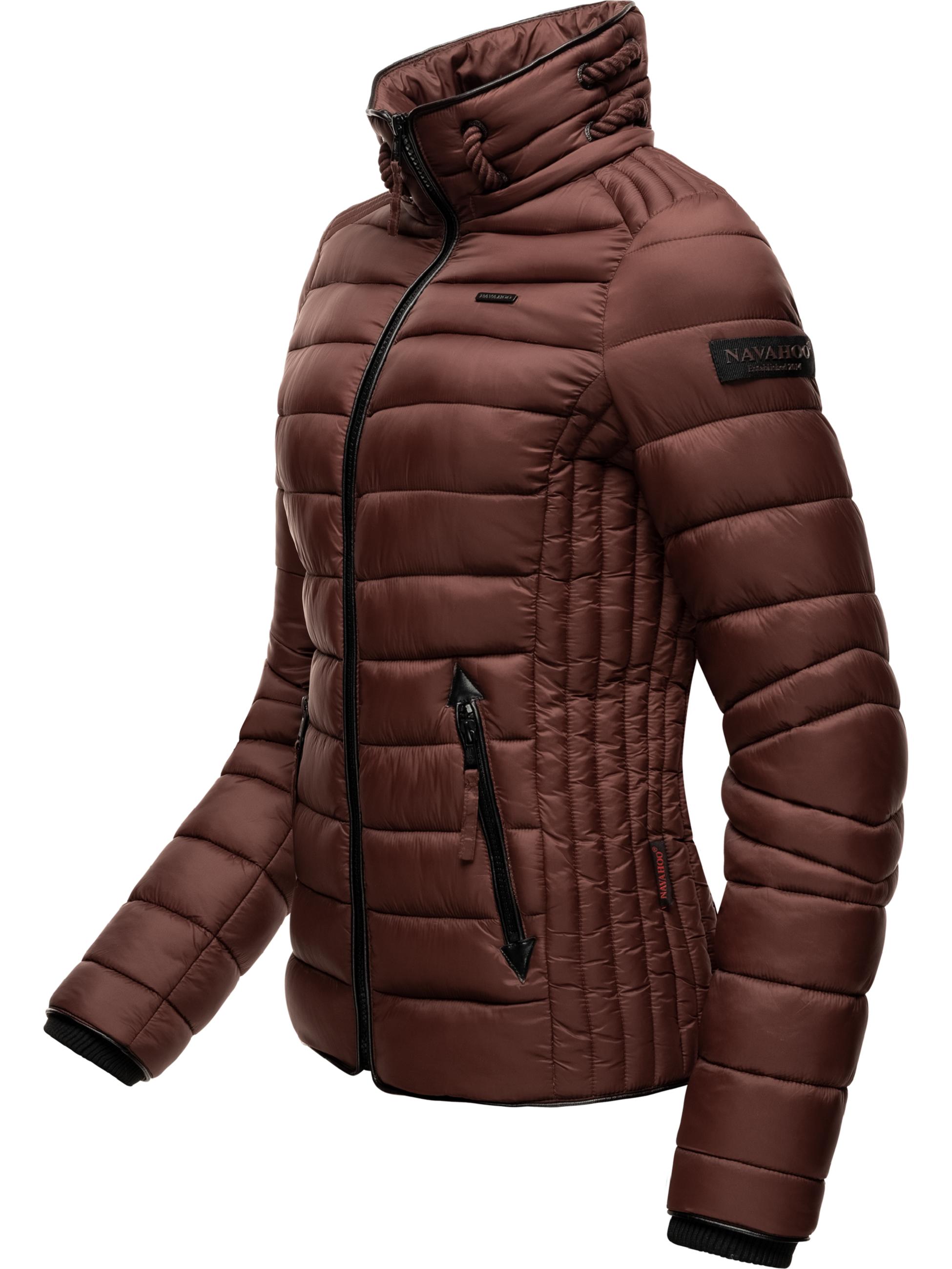 Leichte Steppjacke mit Kapuze "Lulana" Chocolate