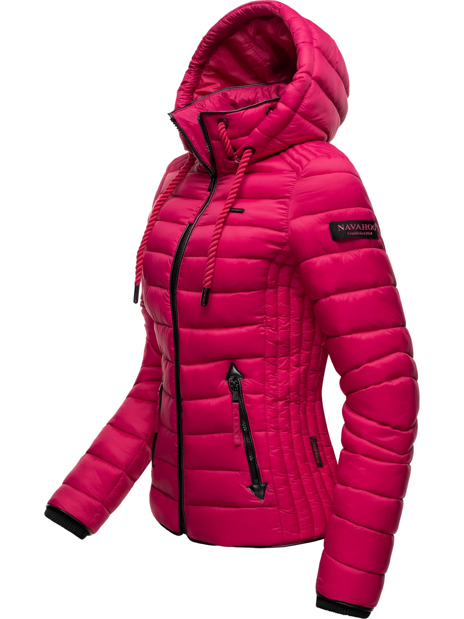 Leichte Steppjacke mit Kapuze "Lulana" Fuchsia