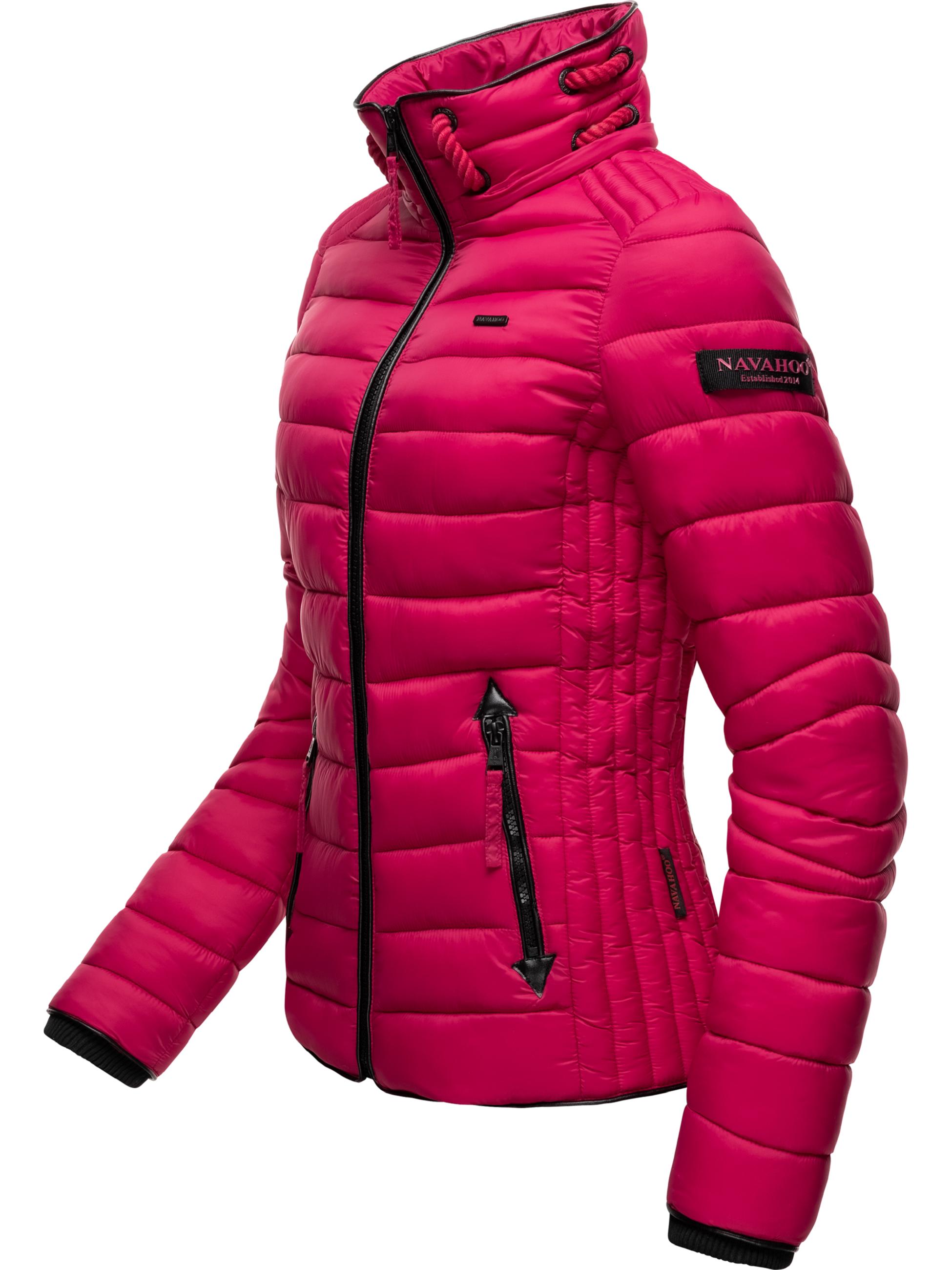 Leichte Steppjacke mit Kapuze "Lulana" Fuchsia